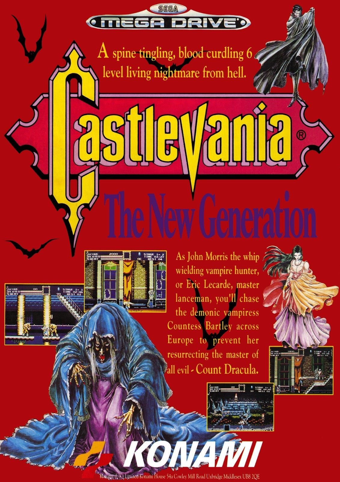 1131x1600 Castlevania: Bloodlines (1994)