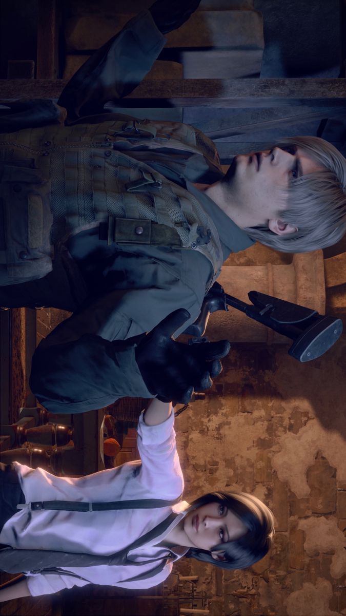 675x1200 Leon and Ada Wallpaper