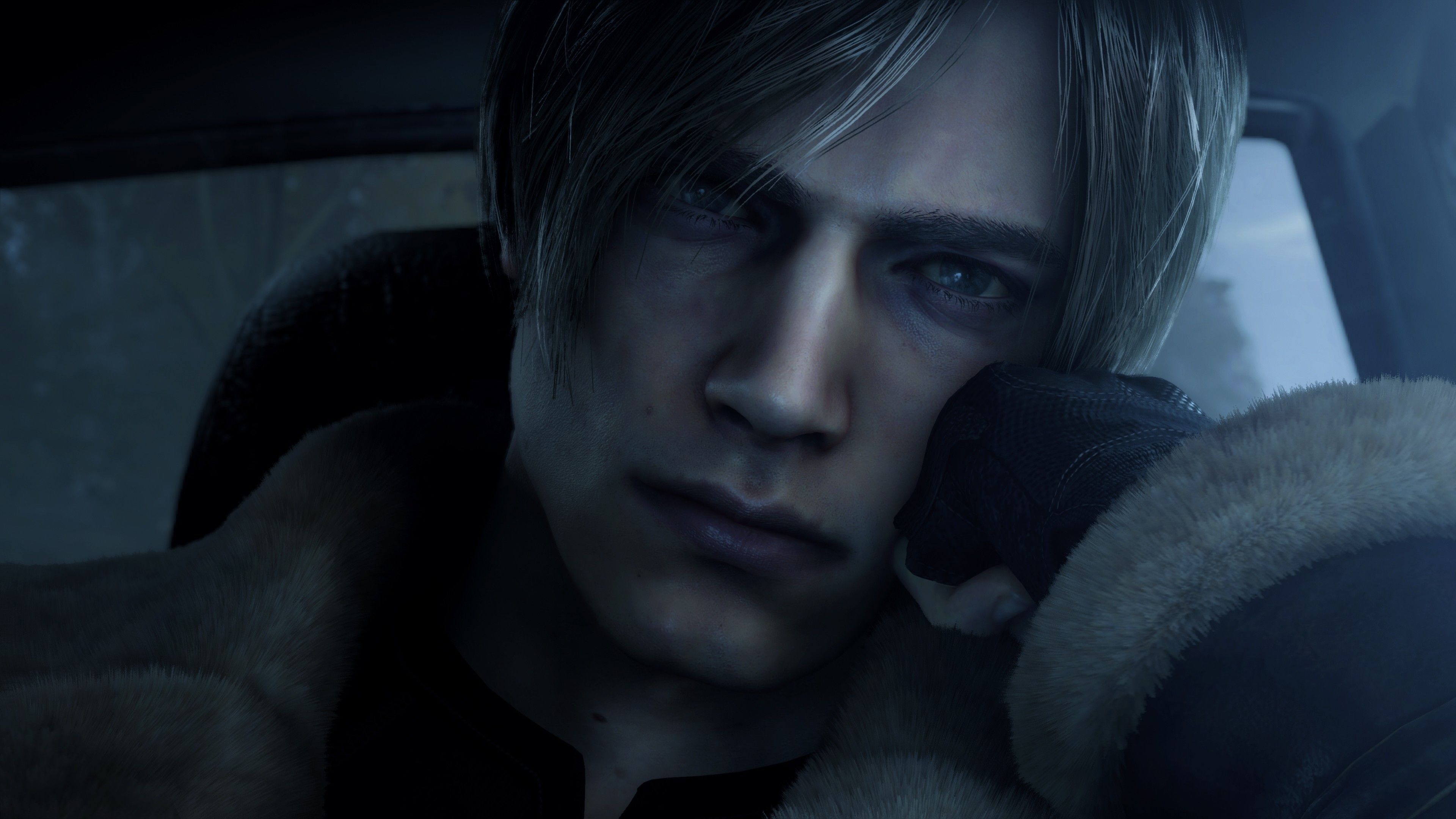 3840x2160 Ada Wong and Luis Sera President Graham Ashley Graham Leon Kennedy 4K HD Resident Evil 4 (2024) Wallpaper