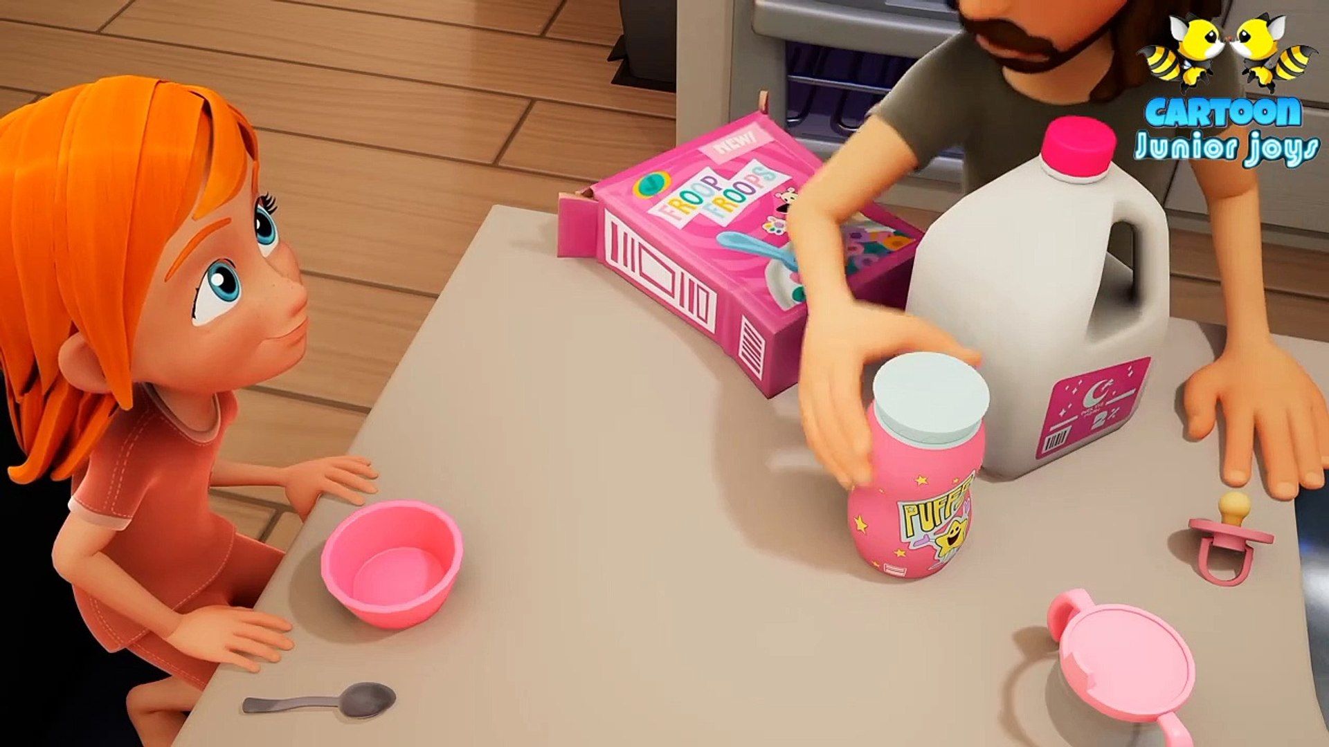 1920x1080 BABY ADLEY CARTOON!! Magic Puffs turn kids into Babies! a crazy morning of diapers and dad day care