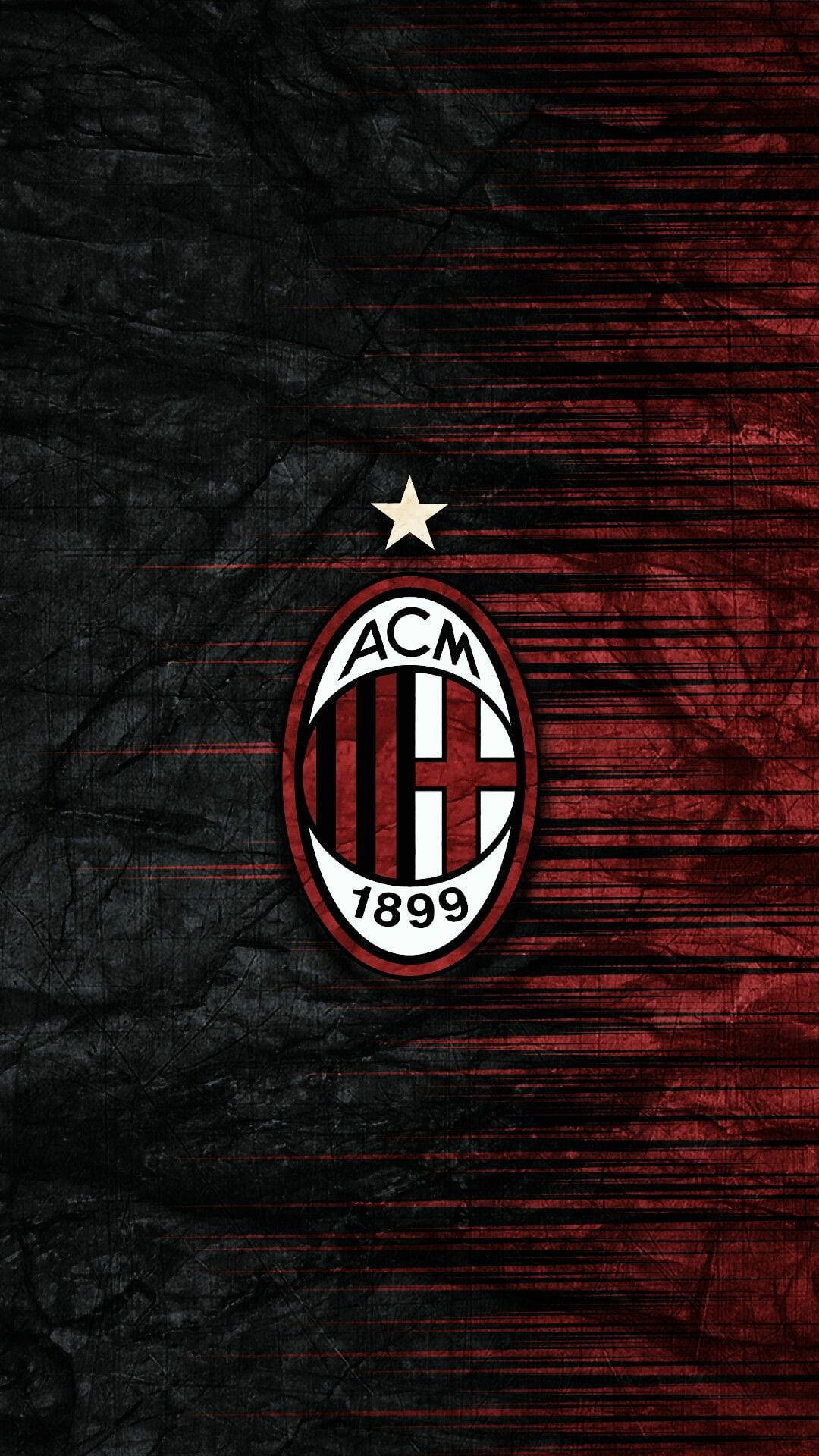 1080x1920 Download Red And Black AC Milan Wallpaper
