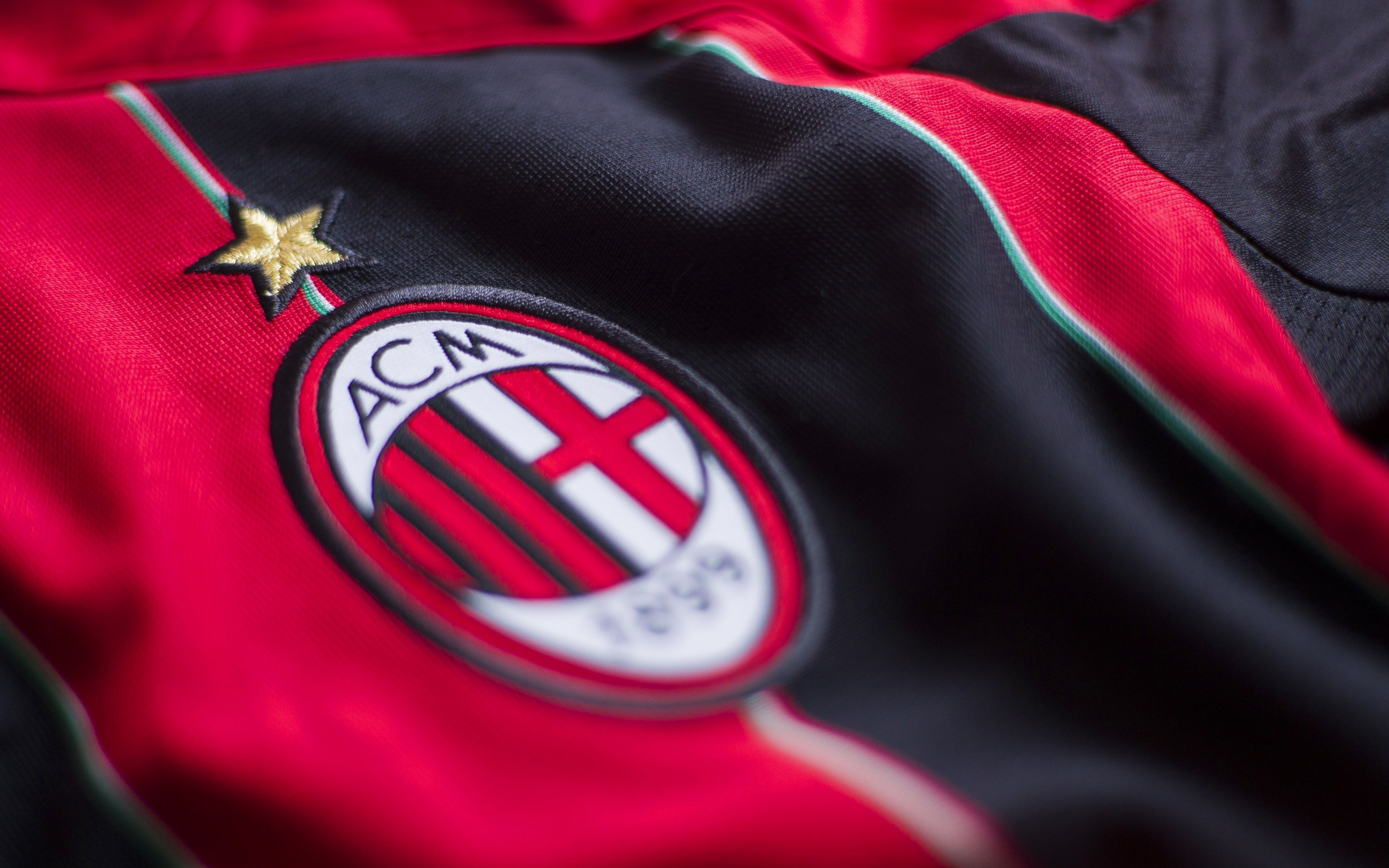 3840x2400 Wallpaper Wallpaper, Logo, Football, Ac Milan, Sport, T Shirt For Mobile And Desktop, Section спорт, Resolution 3840x2400