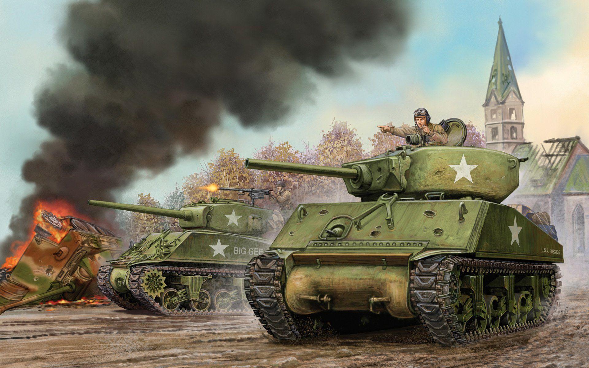 battle scenes from tank battles ww2
