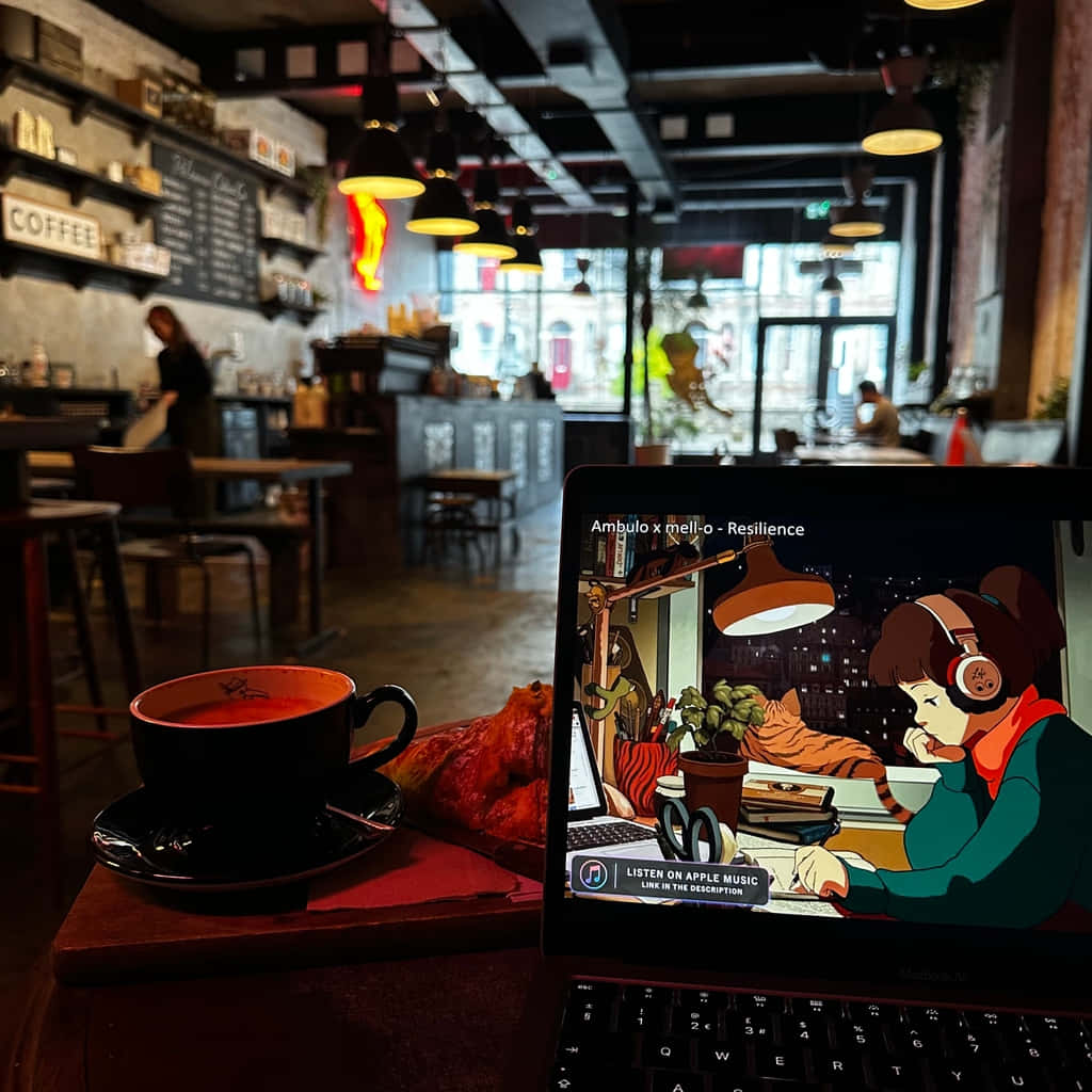 1024x1024 Download Coffee Shop Vibes With Music And Wallpaper