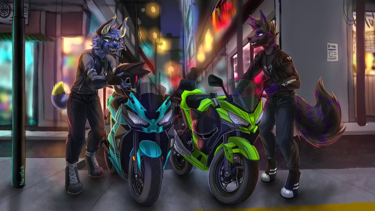 1200x675 Finished desktop wallpaper commission for ^^ #furry # furryart