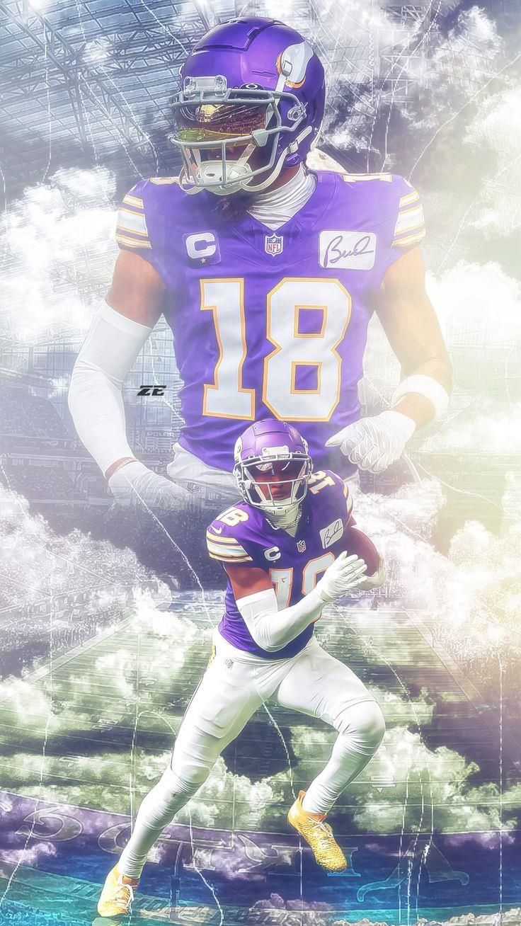 736x1308 Justin Jefferson Wallpaper Vikings