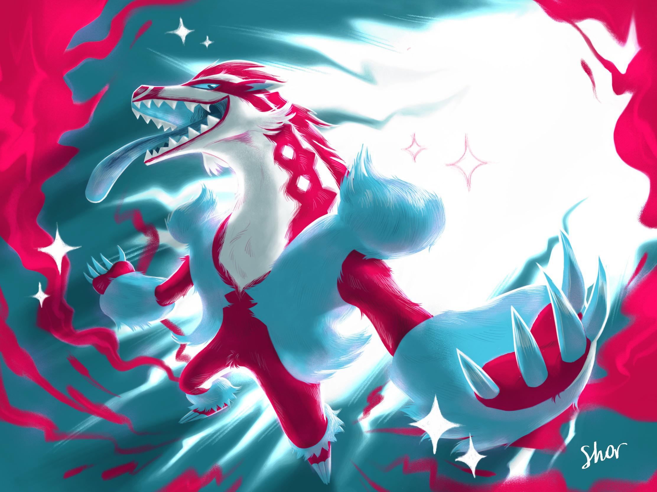 2224x1668 A little fanart of Obstagoon shiny I did some days ago ✨