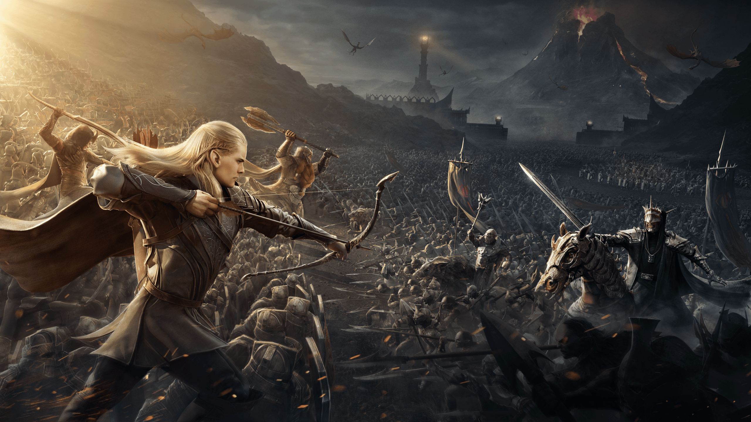 2560x1440 Battle of the Black Gate Wallpaper 4K, Lord of the Rings, 5K