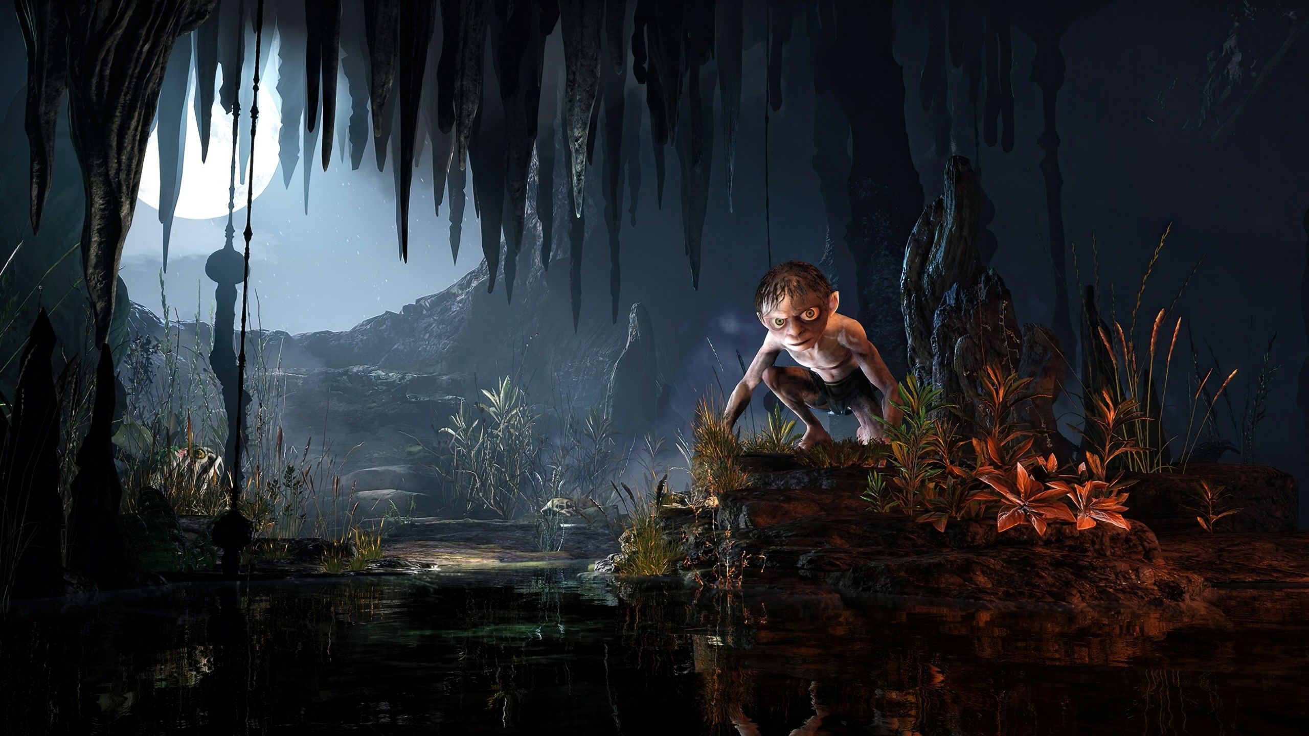 2560x1440 Gollum, Gandalf, Thranduil, the Nazgul, and the Mouth of Sauron 4K HD The Lord of the Rings Gollum Wallpaper