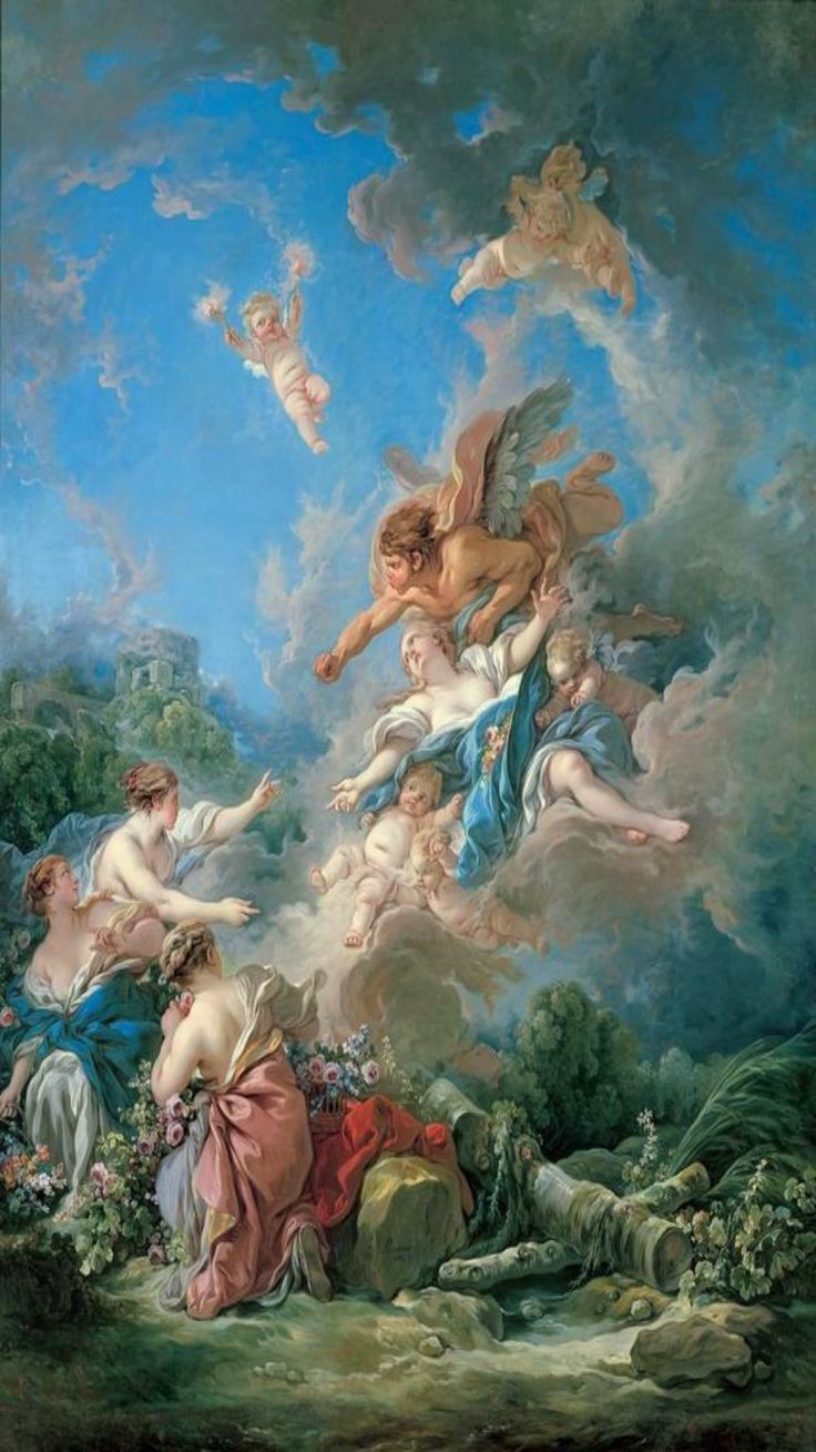 736x1309 프랑수아 부셰(Francois Boucher) 배경화면 #art #background #서양미술