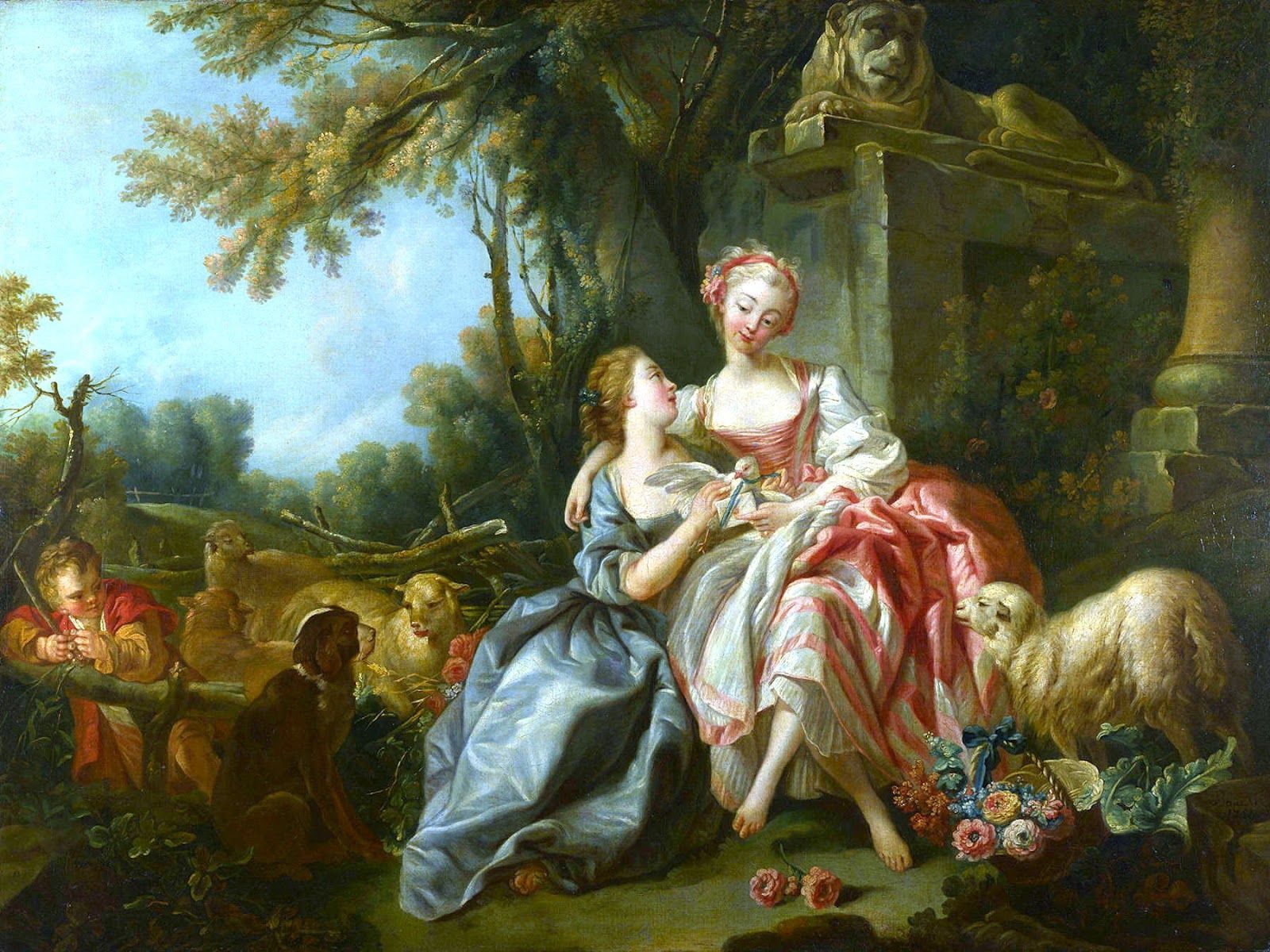 1600x1200 SKILLNET Knowledge in Learned and Literary Networks. The Love Letter (1750), by François Boucher