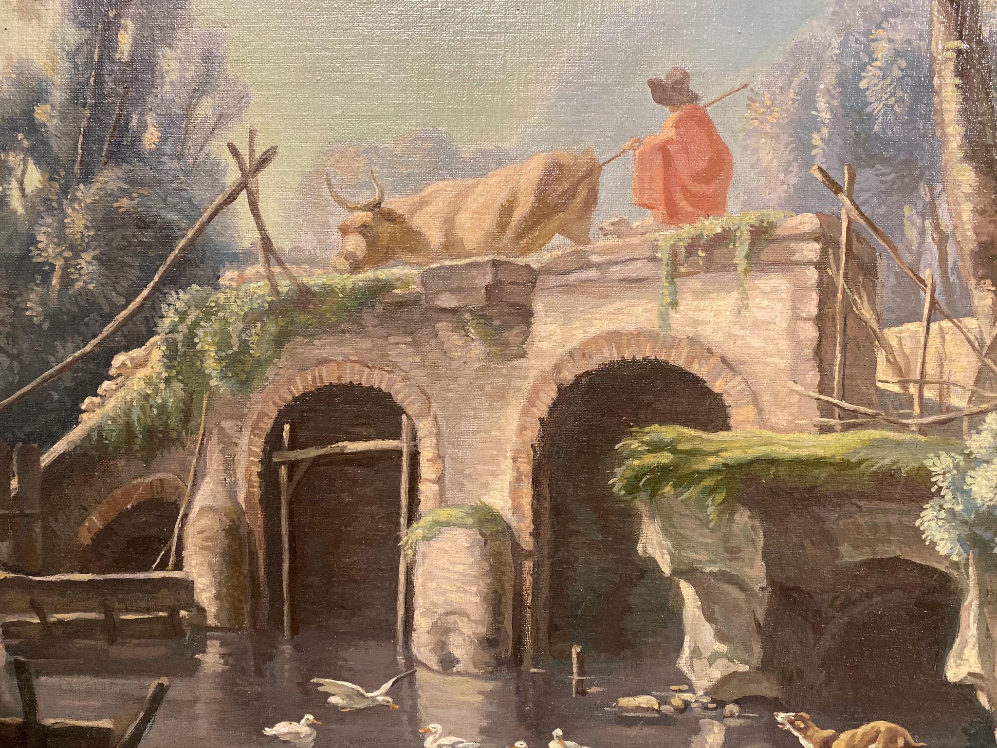 2048x1536 The Bridge” by Francois Boucher Reproduction. Au Vieux Paris Antiques