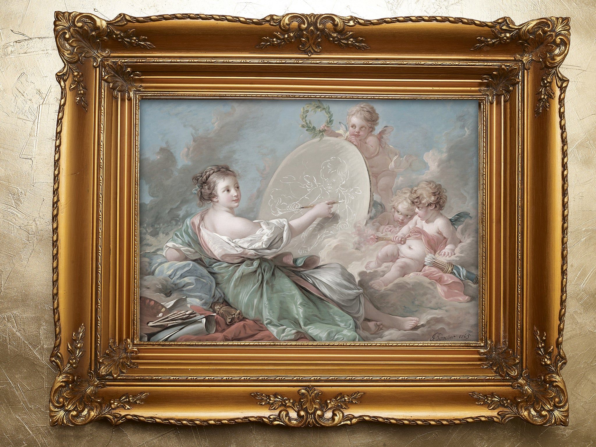 2048x1536 Allegory of Painting, by Francois Boucher, circa 1765