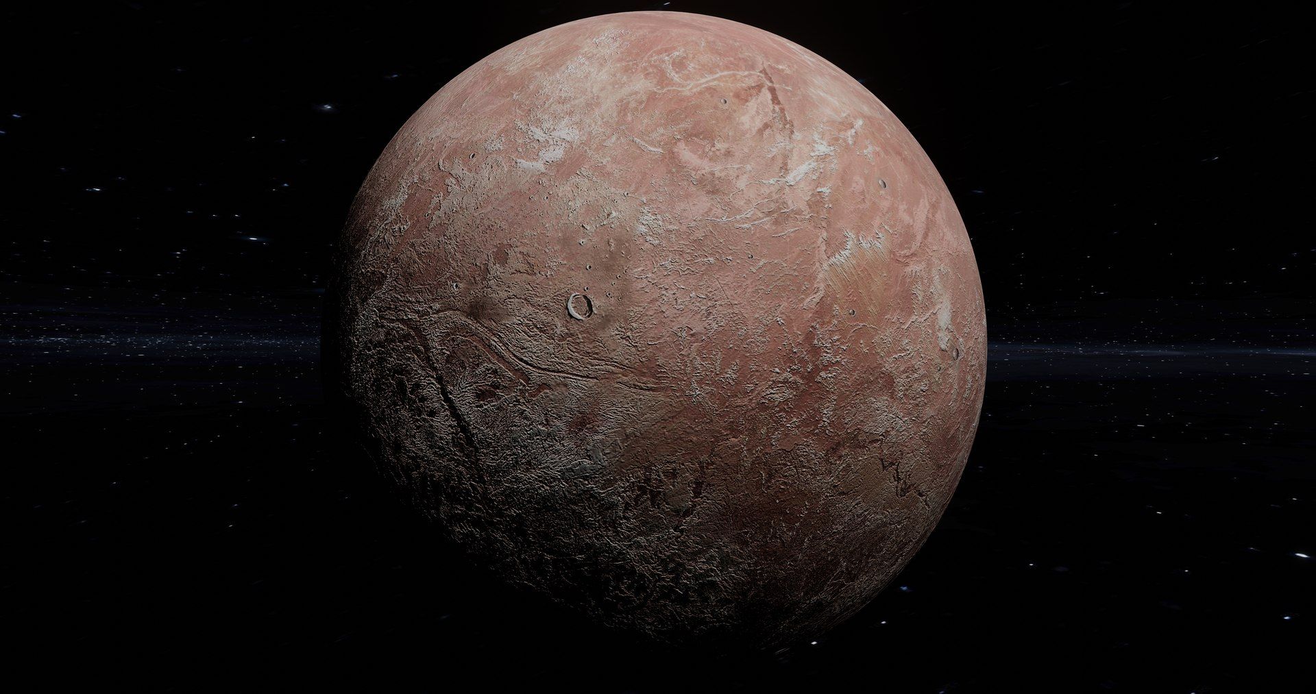 1920x1013 3D This Is A Fictional Planet MAKEMAKE