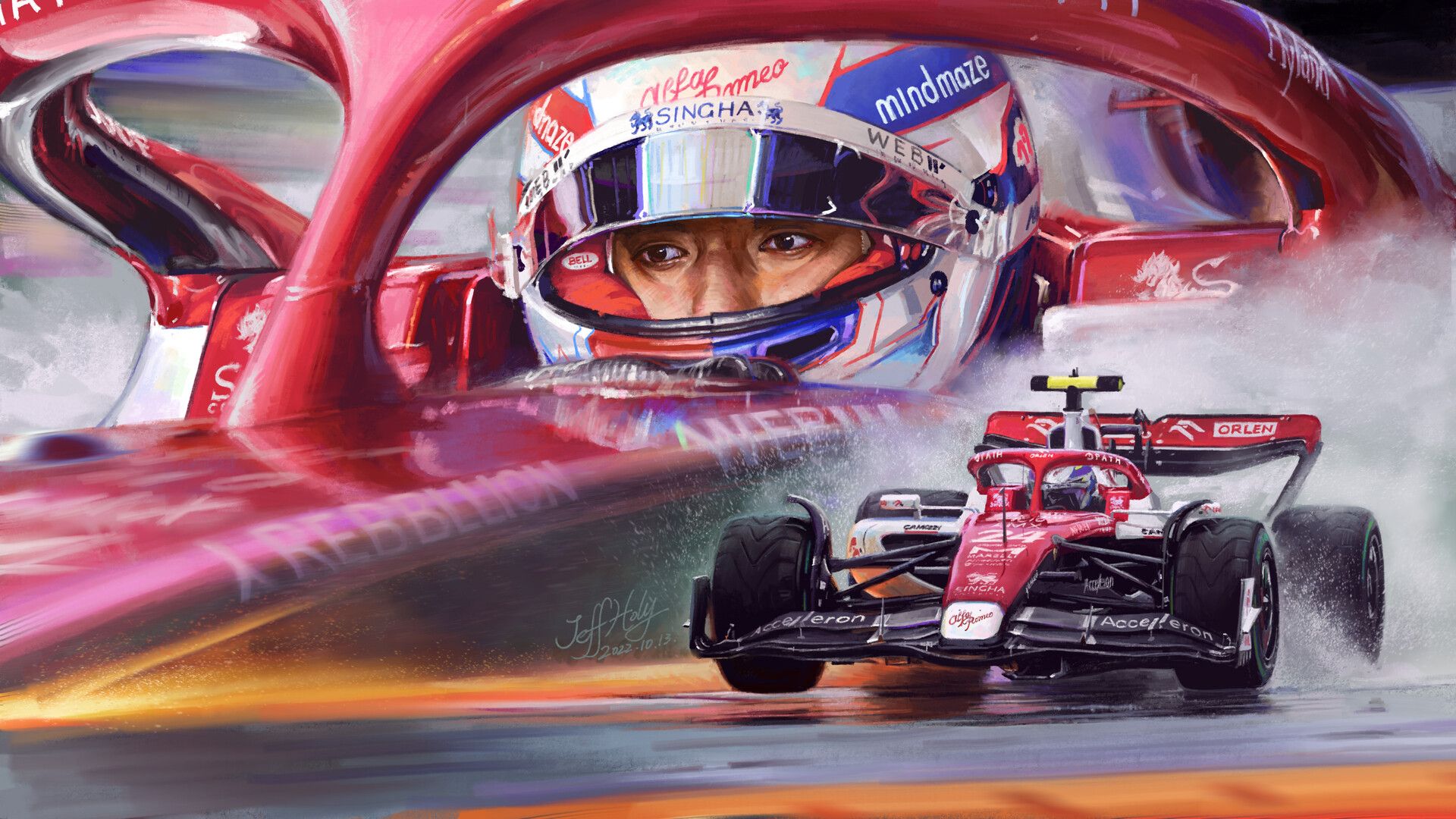 1920x1080 Zhou Guanyu -Chinese motorsports racing driver