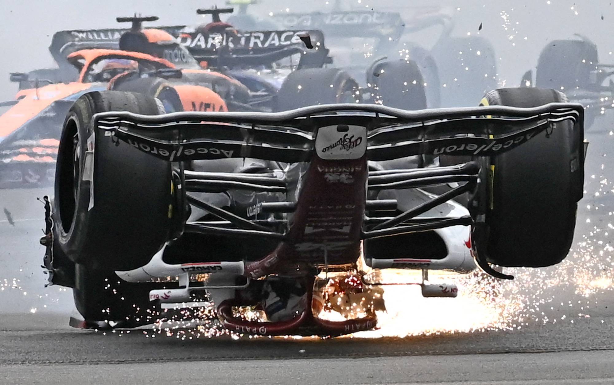 2000x1254 Guanyu Zhou credits halo with saving life after serious crash at British Grand Prix Japan Times