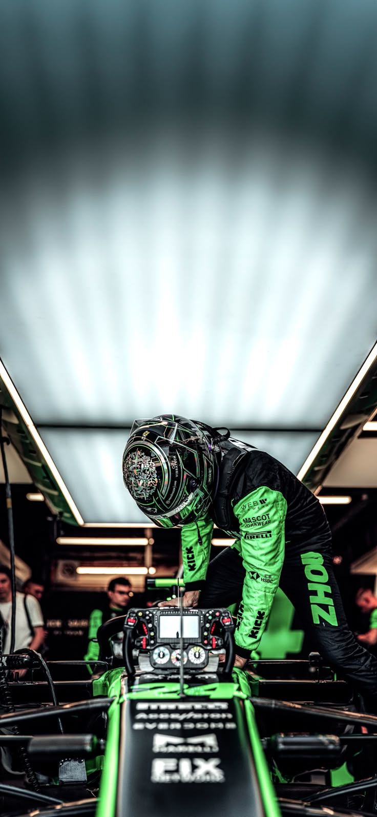 736x1594 Zhou Guanyu F1 iPhone Wallpaper