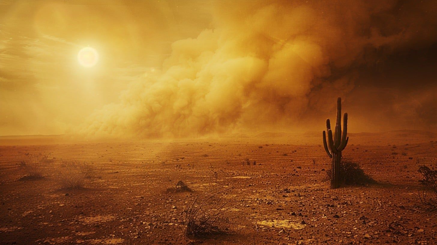 1456x816 Free Desert Dust Storm Image, Dust, Storm