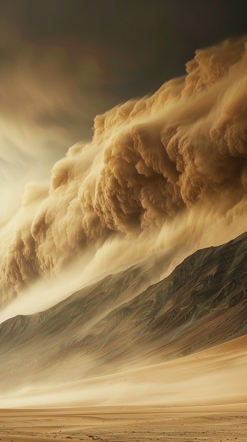 816x1456 Free Majestic Dust Storm Image, Dust, Landscape