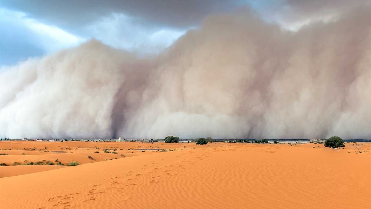 1280x720 Dust Storm off Morocco