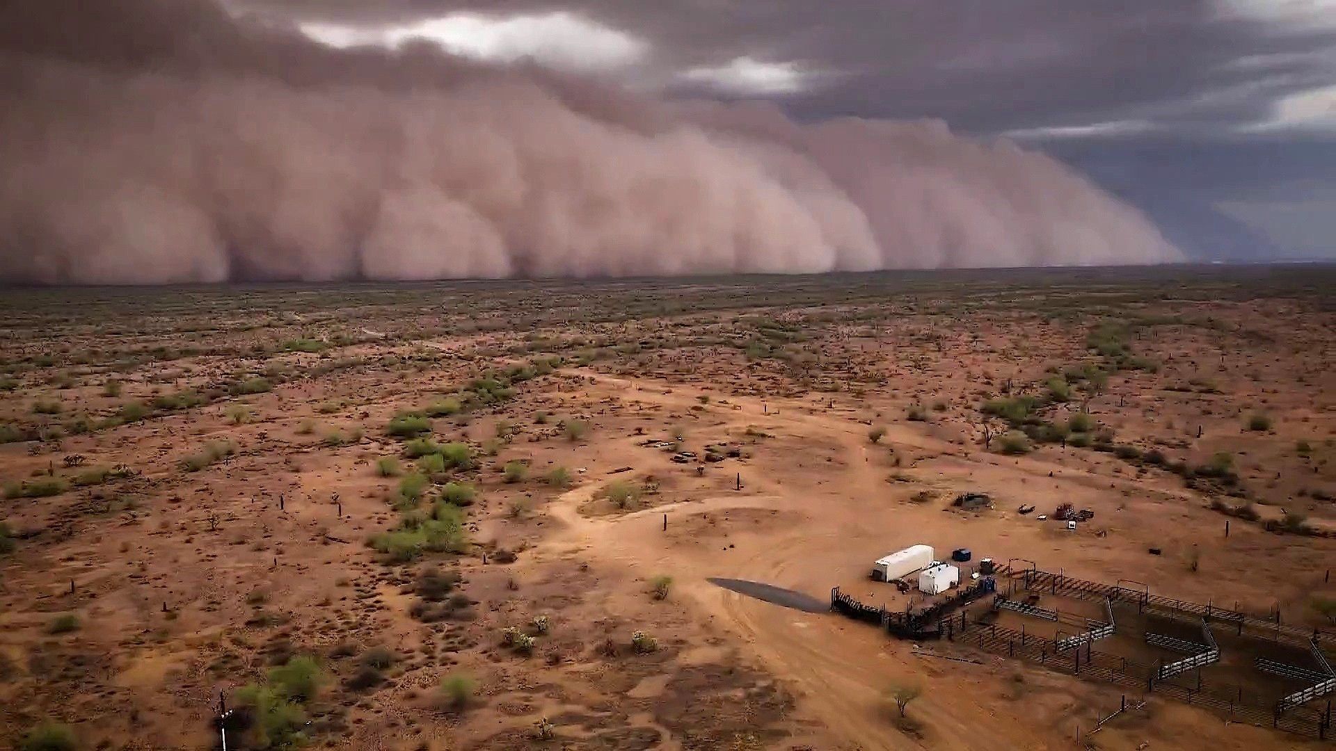 1920x1080 Dust storm blankets Phoenix as scorching heat fuels wildfires