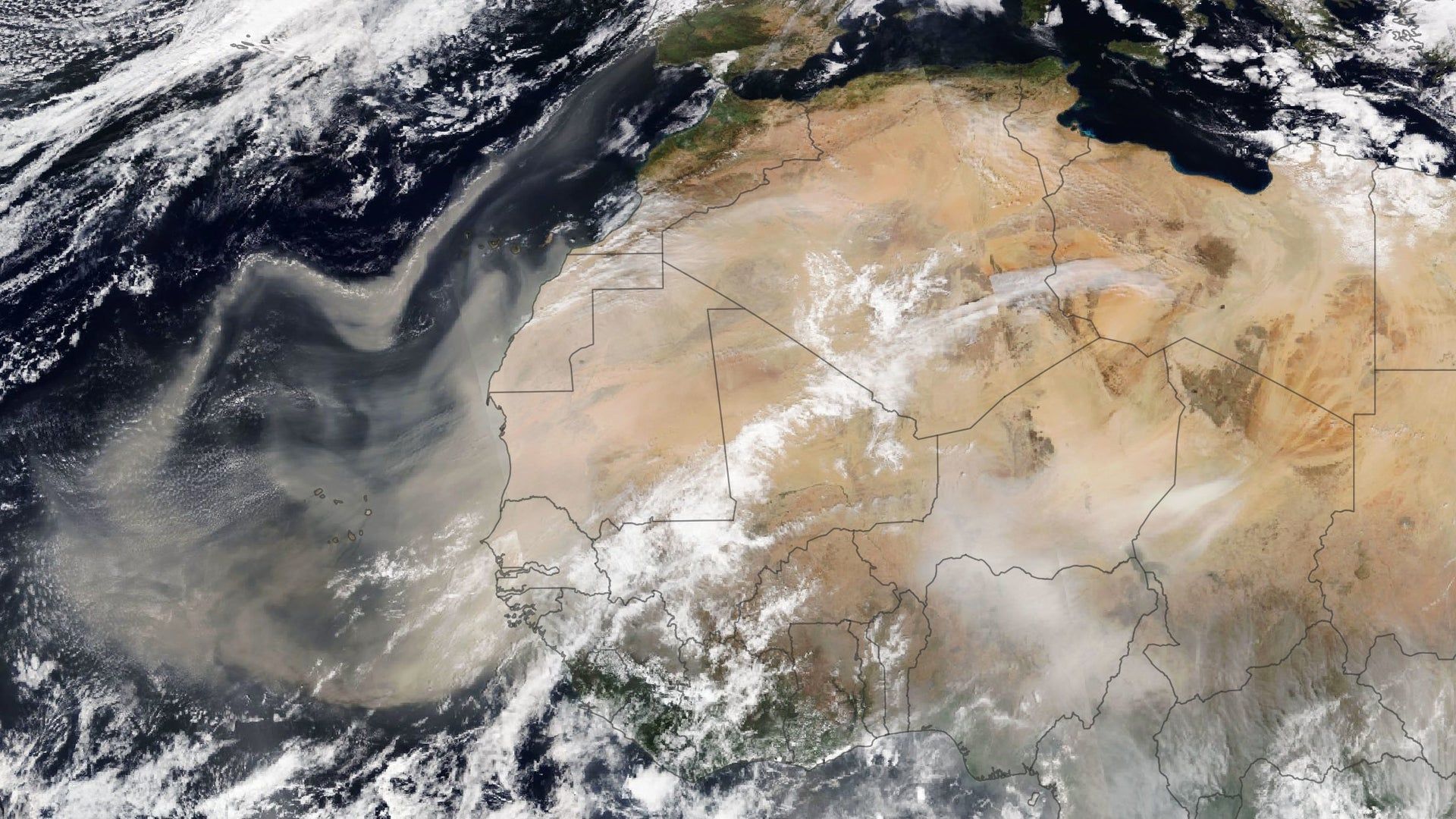 1920x1080 Sahara Dust Clouds Are Heading to Florida and Beyond