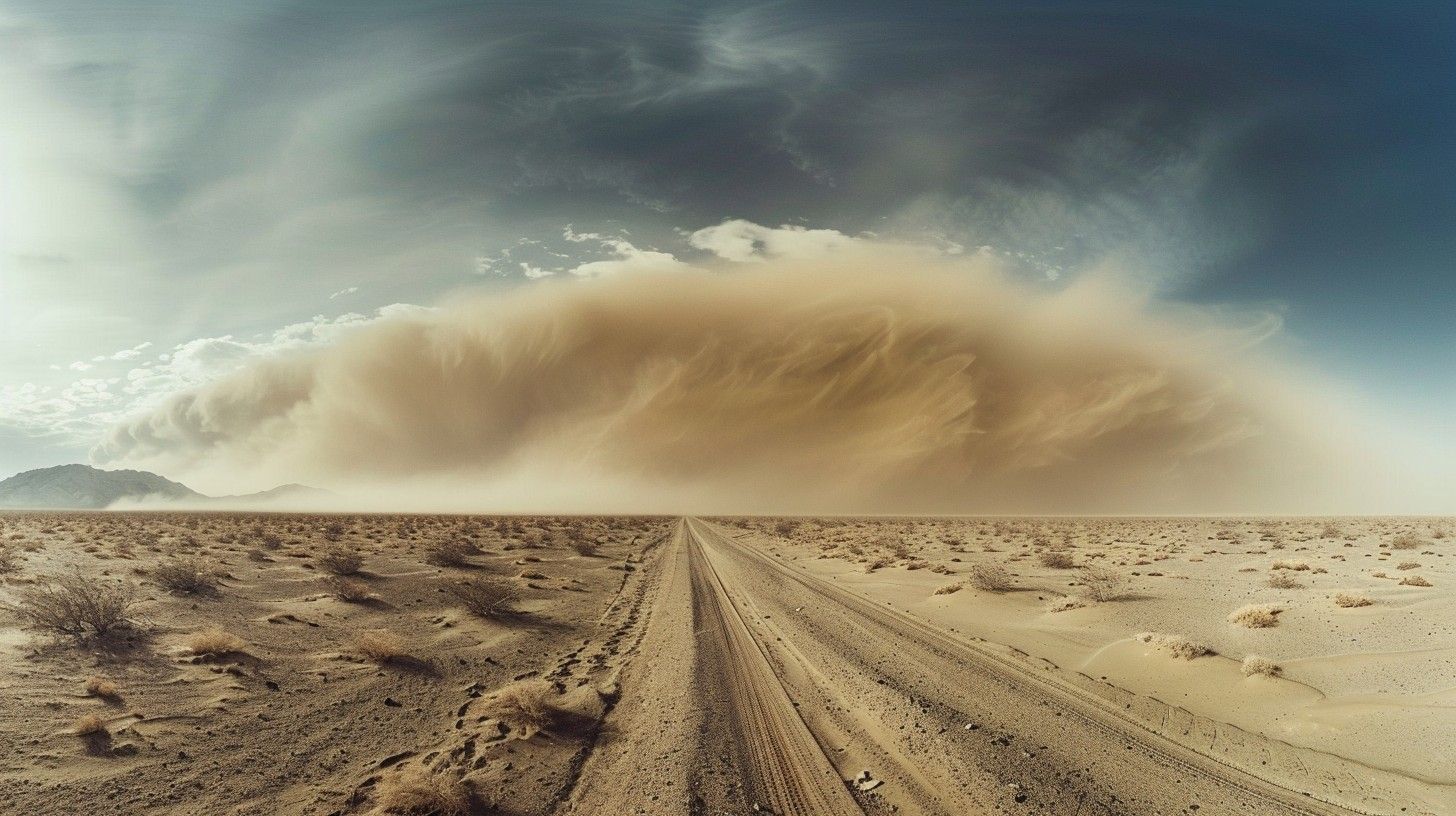 1456x816 Free Desert Dust Storm Image, Storm, Dust