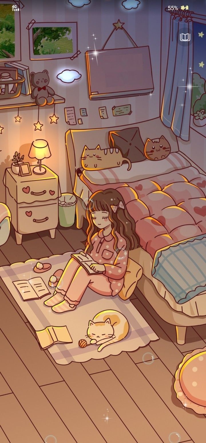 720x1544 Cozy Girl Wallpaper