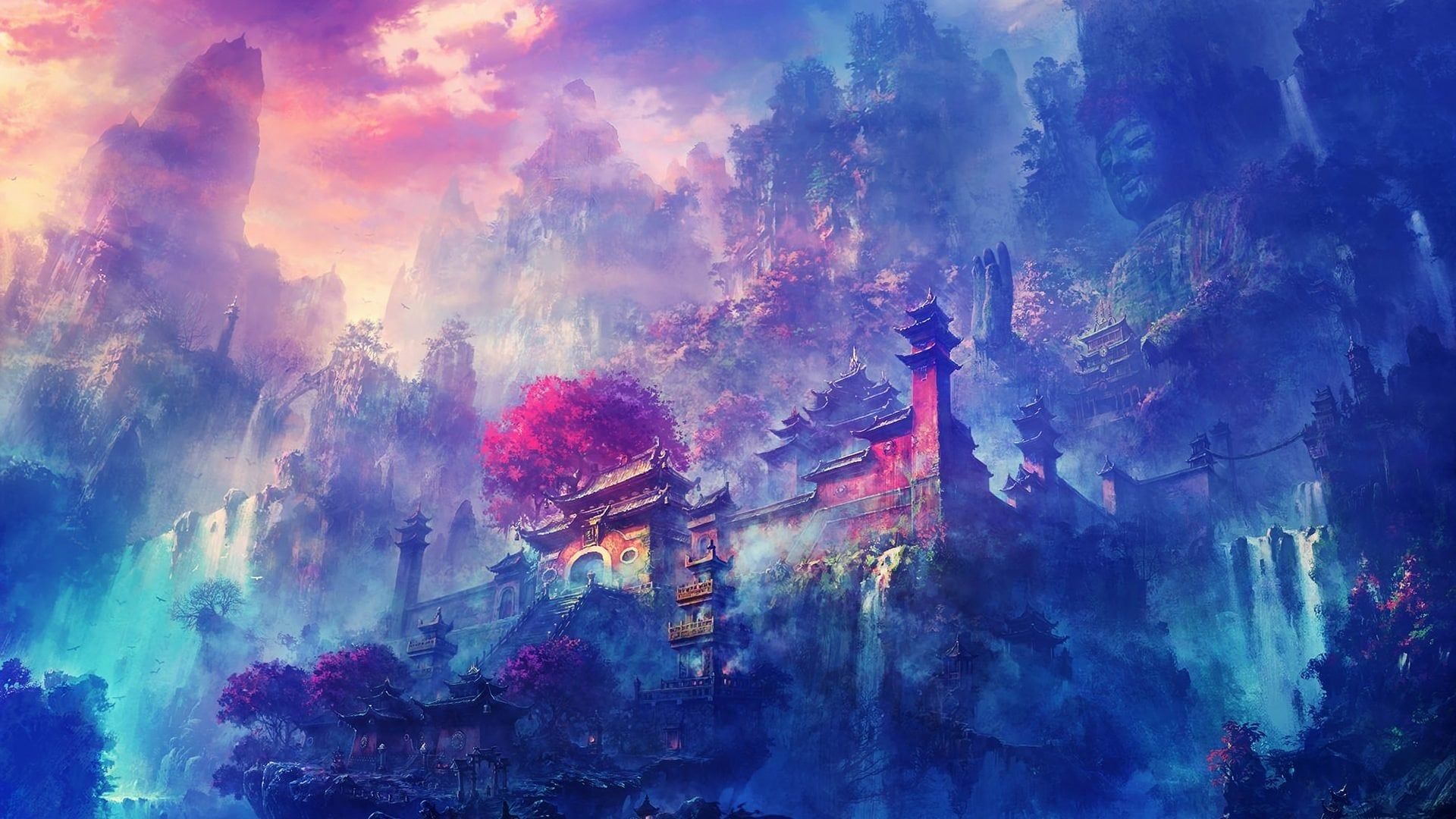 1920x1080 dark anime scenery wallpaper[1920x1080]