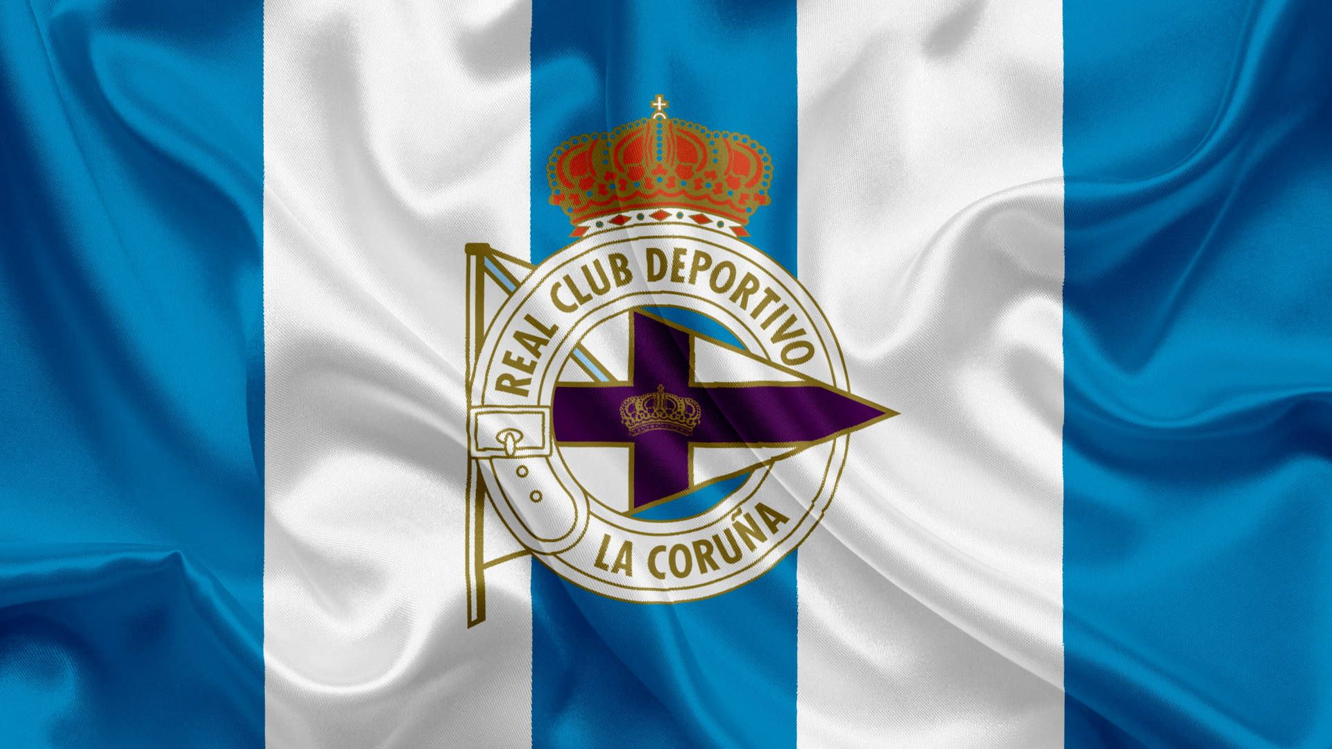1920x1080 Download La Liga Deportivo La Coruña Flag Wallpaper