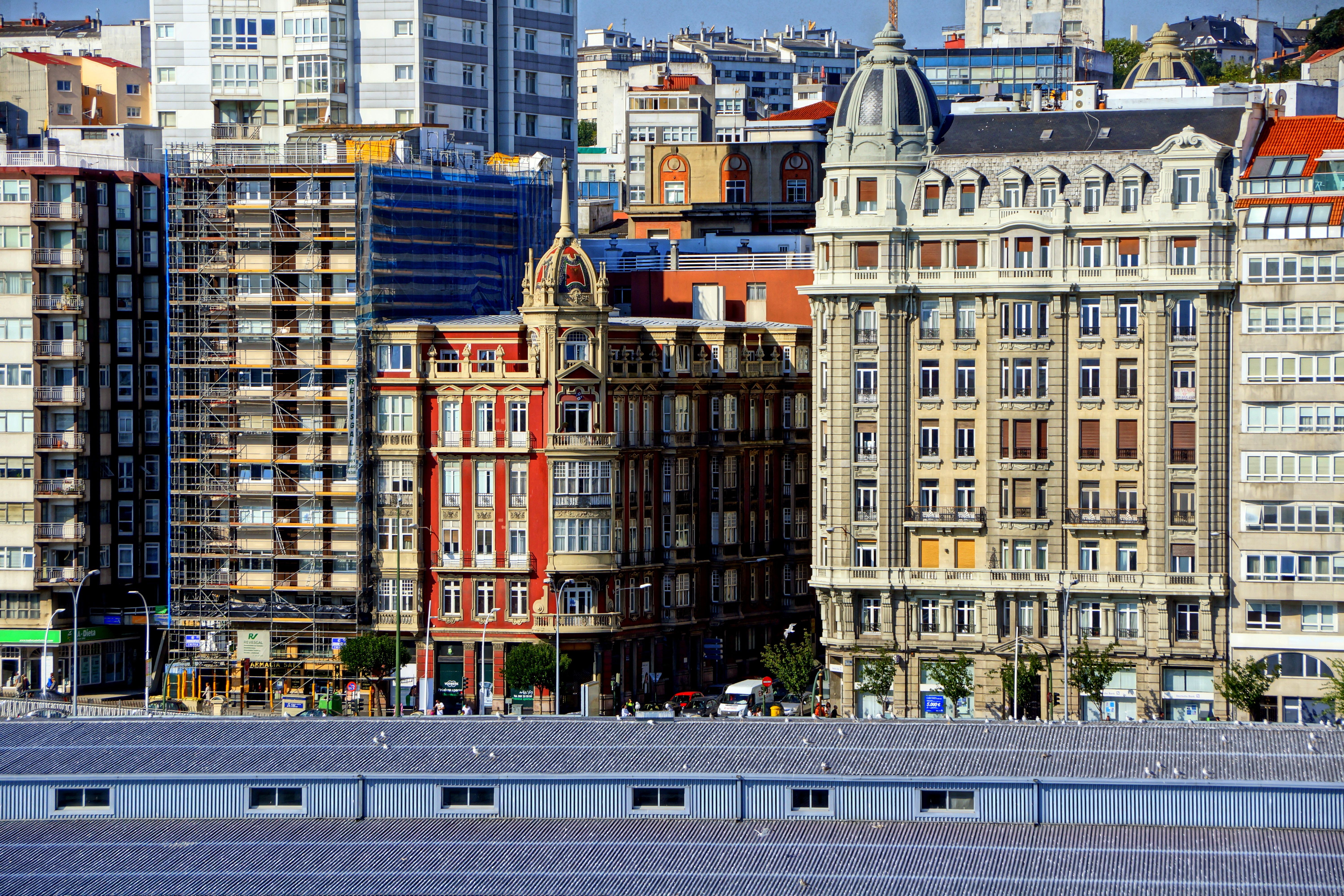 6000x4000 Wallpaper building, Spain, Spain, La Coruna, La Coruna for mobile and desktop, section город, resolution 6000x4000