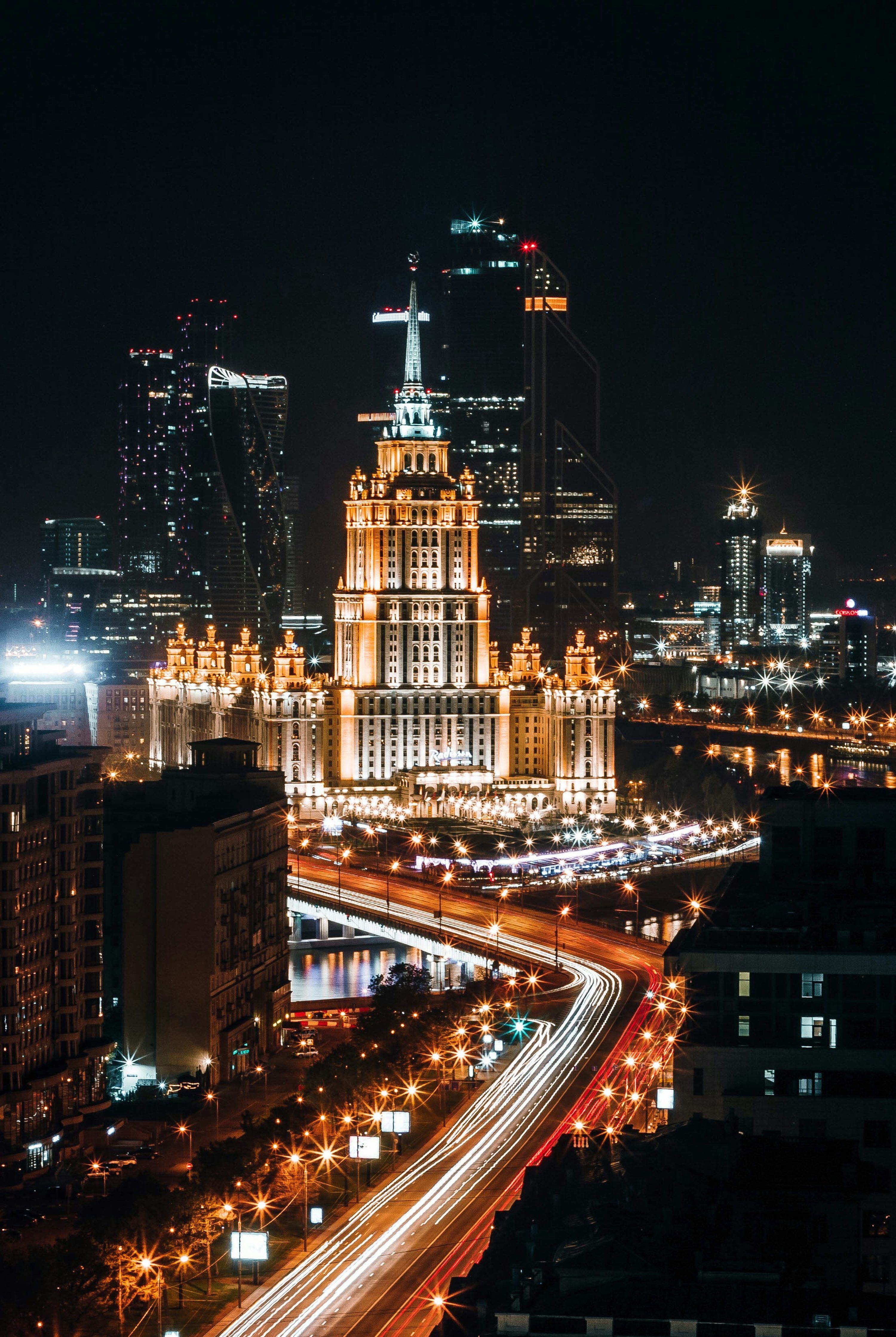 3000x4475 Moscow Night Picture. Download Free Image