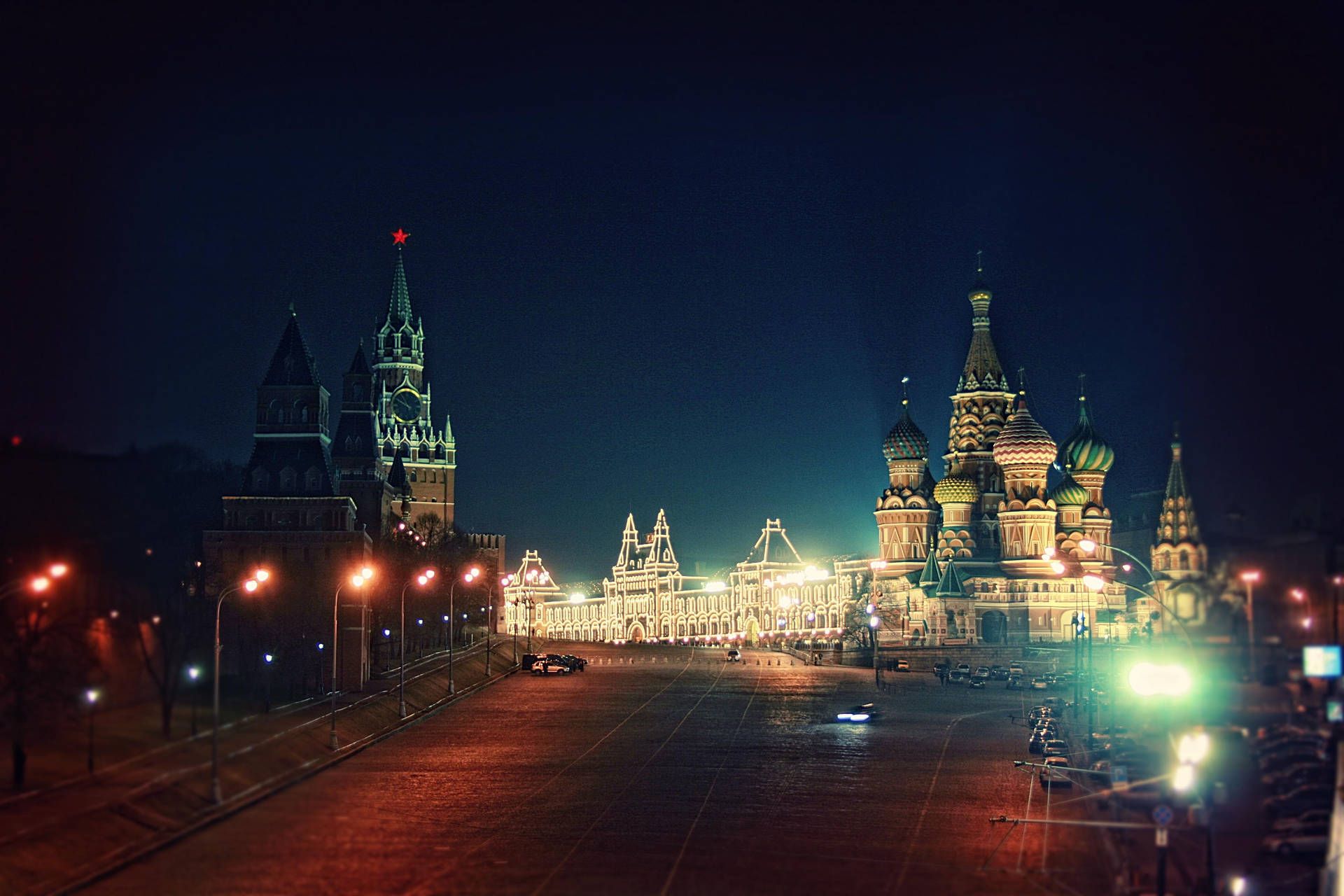 1920x1280 Download Moscow Red Square Night View Wallpaper