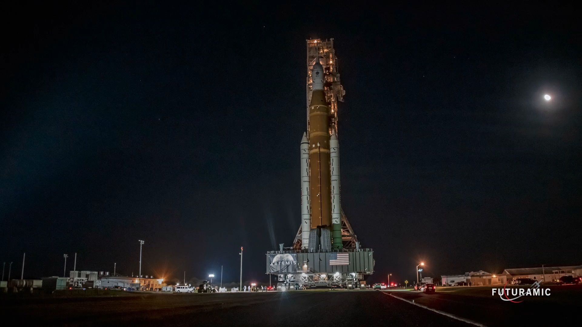 1920x1080 NASA Rolls out the SLS Rocket for it's Inaugural Launch