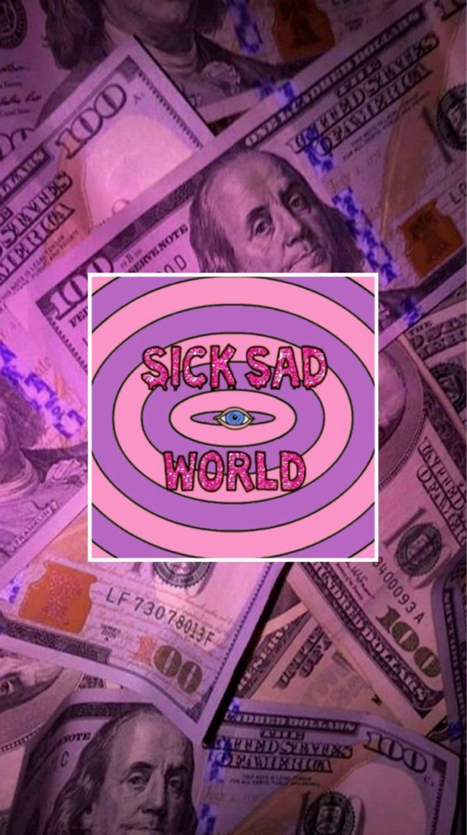 672x1200 Purple Money Wallpaper