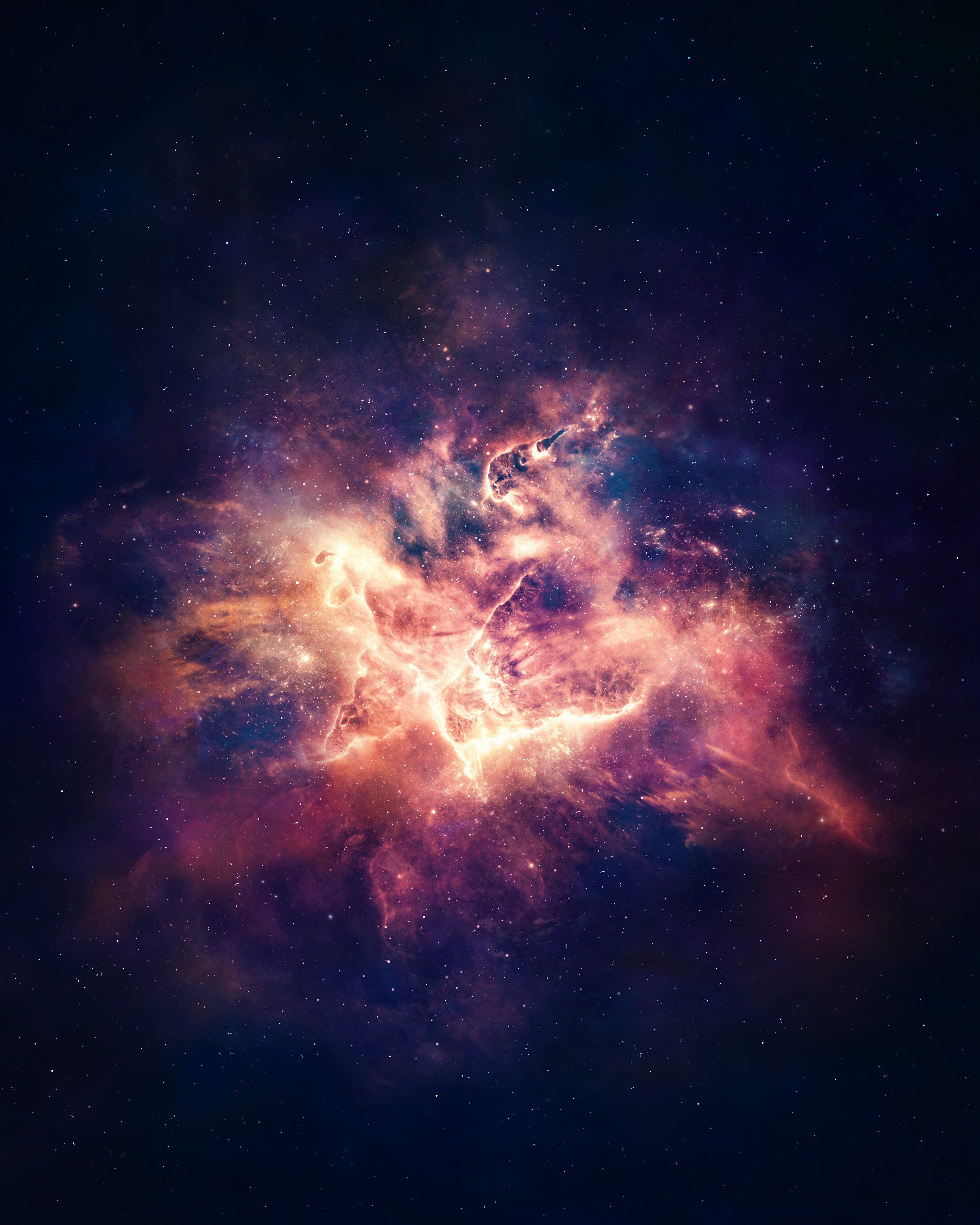 3000x3750 A large star cluster in the middle of a night sky photo