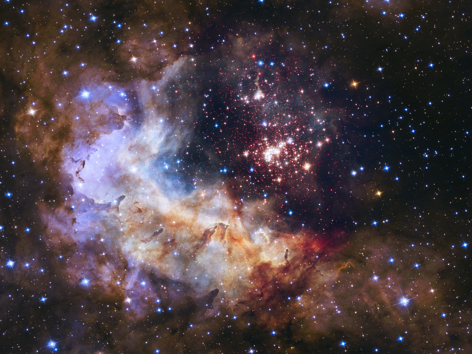1920x1439 Star Cluster Nebula: 8K Ultra HD Wallpaperx5994
