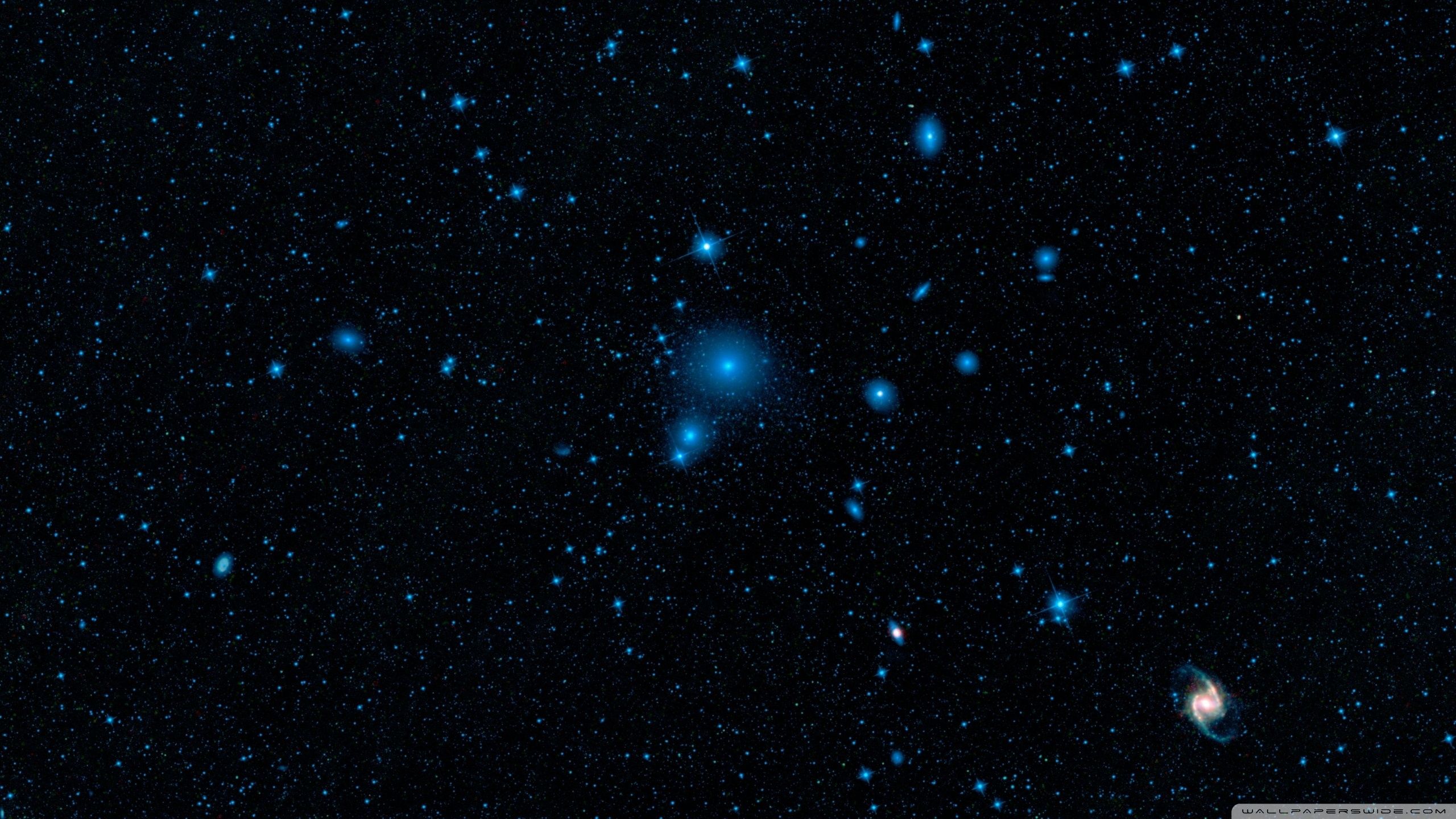2560x1440 Galaxy Cluster 4K UHD Wallpaper for UltraHD Desktop and TV