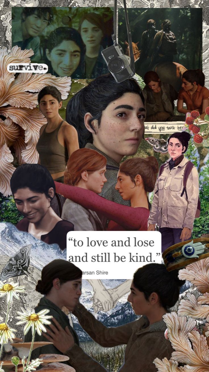736x1308 dina, the last of us, ellie and dina wallpaper