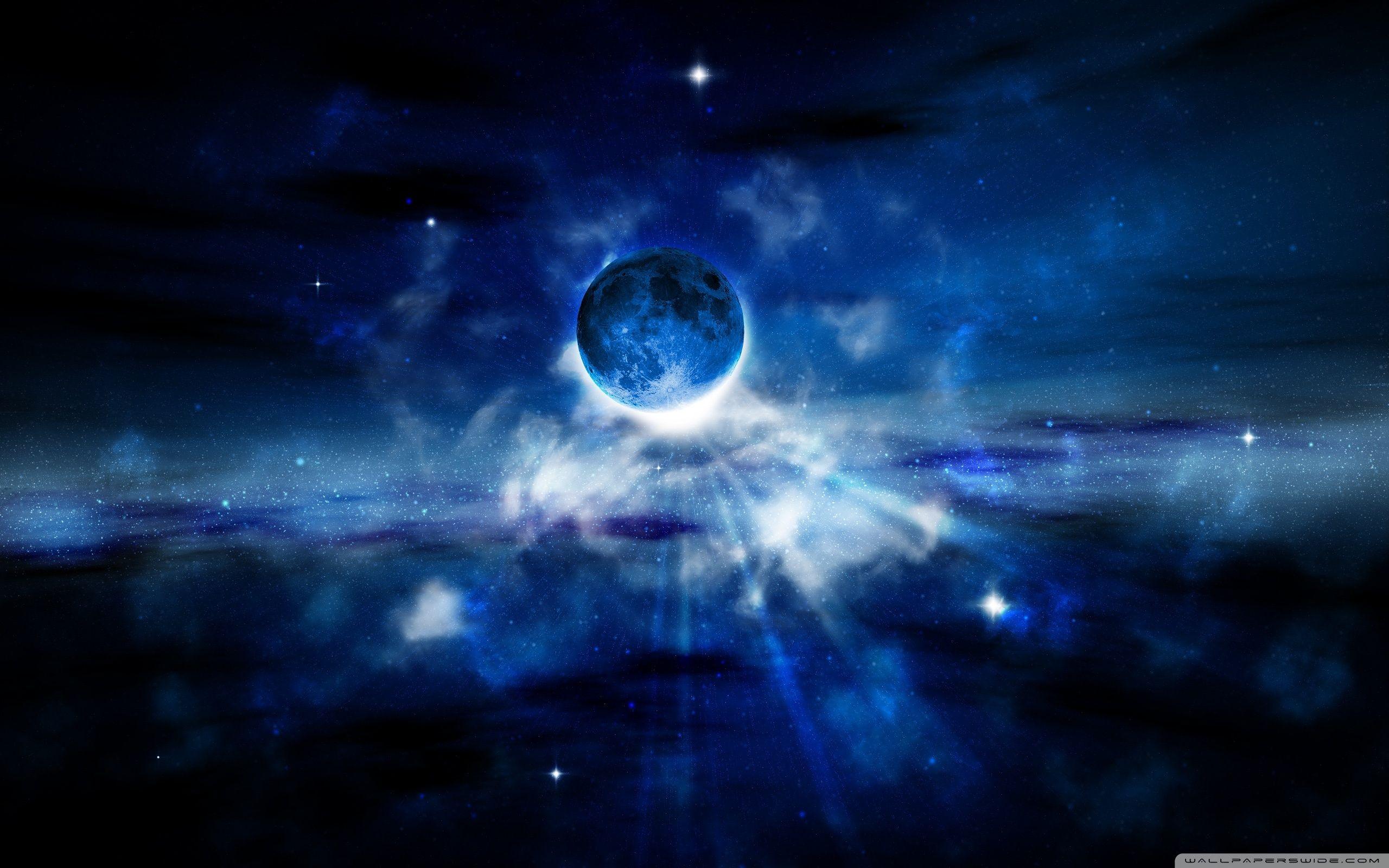 Full Blue Moon Wallpaper