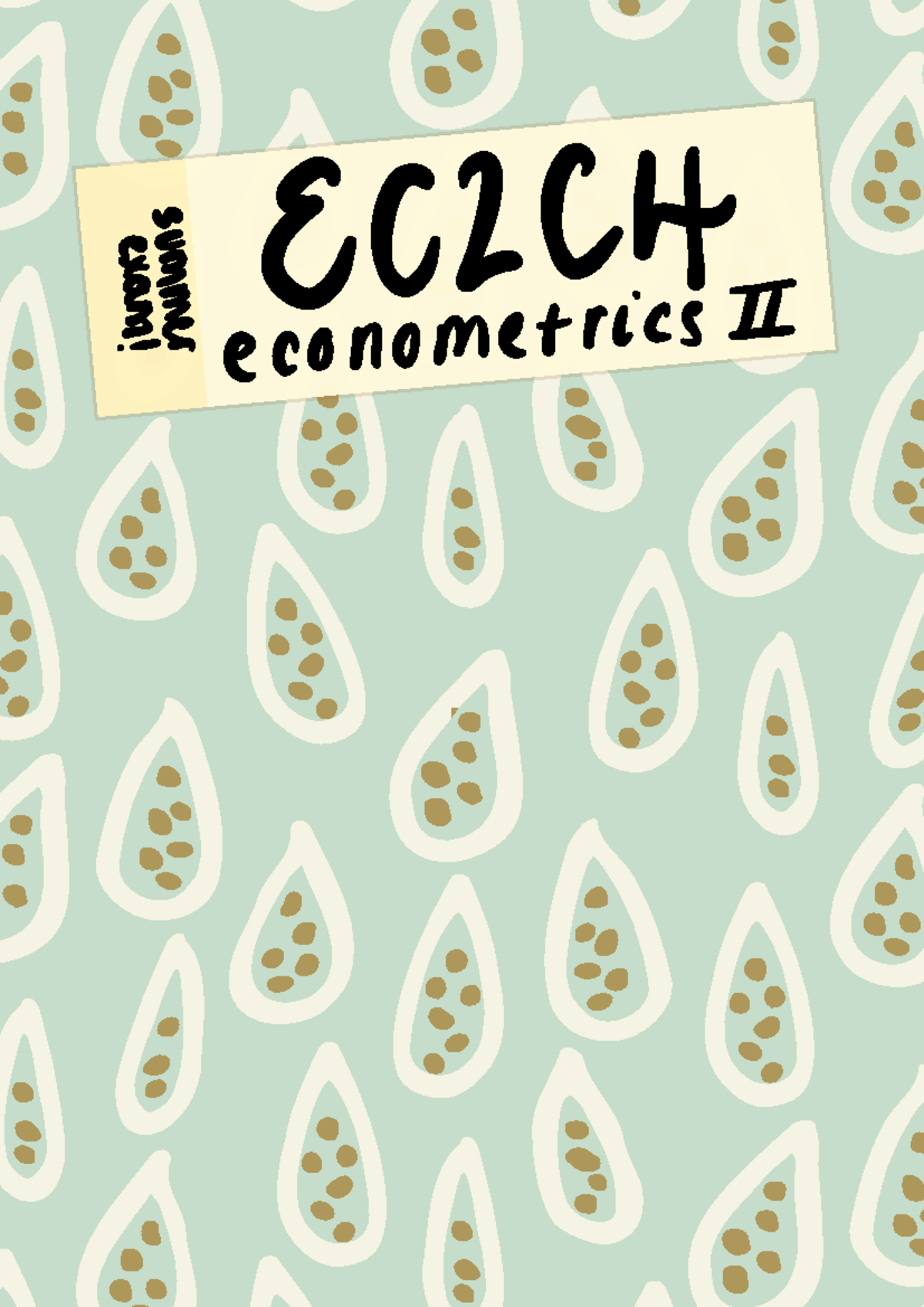 1200x1696 ECICH Econometrics II Lecture Notes on Regression Models