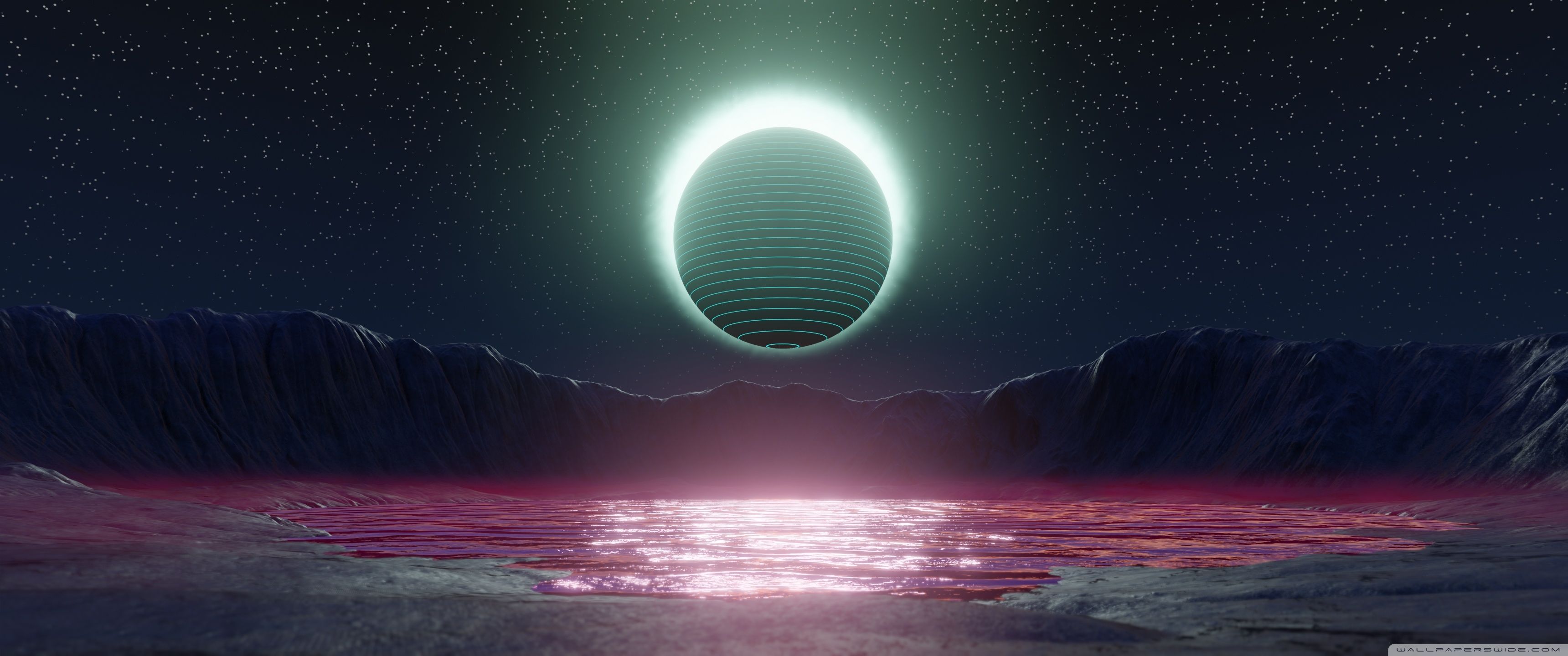 3440x1440 Eclipse SciFi 4K UHD Wallpaper for UltraHD Desktop and TV : Widescreen and UltraWide Display : Dual Monitor : Smartphone and Tablet Devices