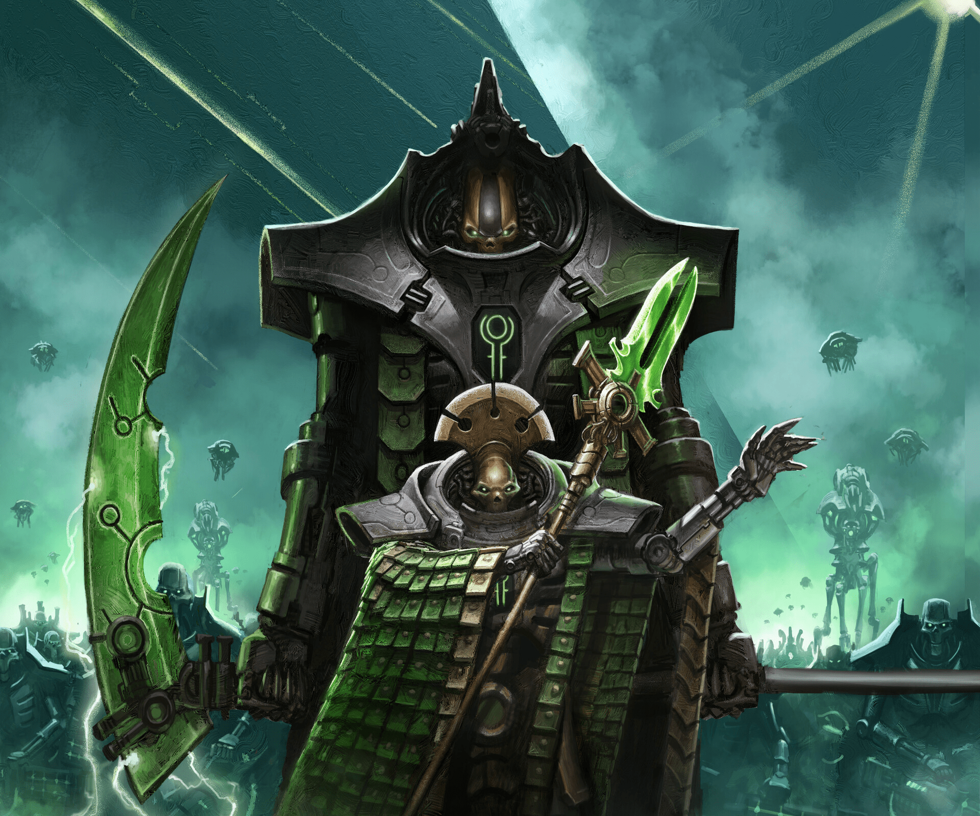 1920x1600 Necrons Awakening: Warhammer 40K HD Video Game Wallpaperx1600