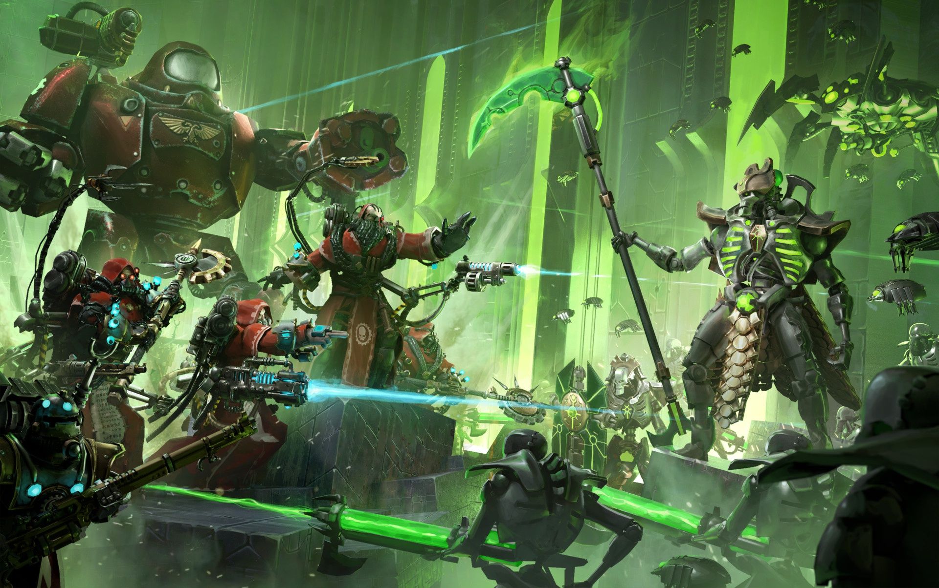 1920x1204 Wallpaper tomb, Necrons, Warhammer, Warhammer necrons, Lord nekron, necron lord, Warhammer 40 000 for mobile and desktop, section фантастика, resolution 1920x1204