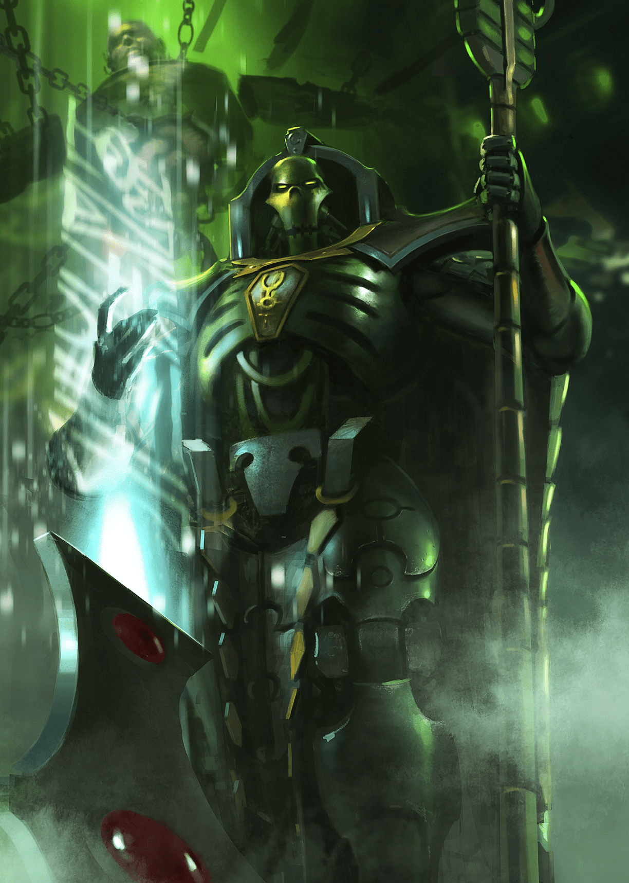1224x1718 Necron Phone Wallpaper