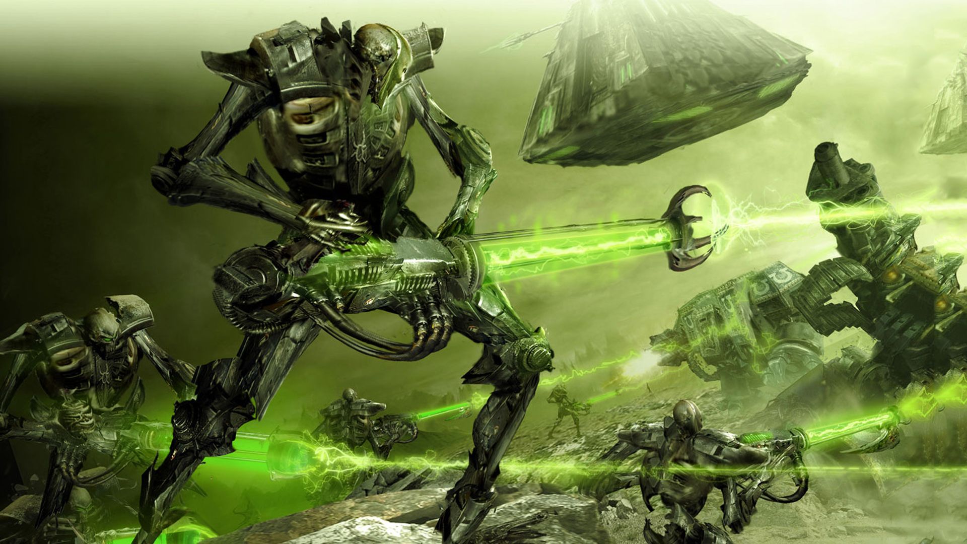 1920x1080 Forerunners (Halo) vs Shadow (Babylon 5) vs Necrons (Warhammer 000)