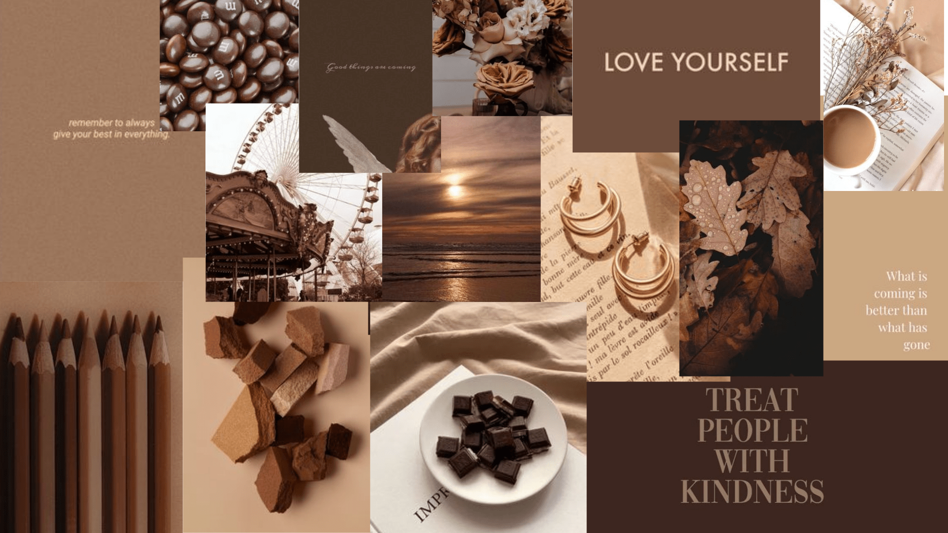 1920x1080 Aesthetic Brown Laptop Wallpaper