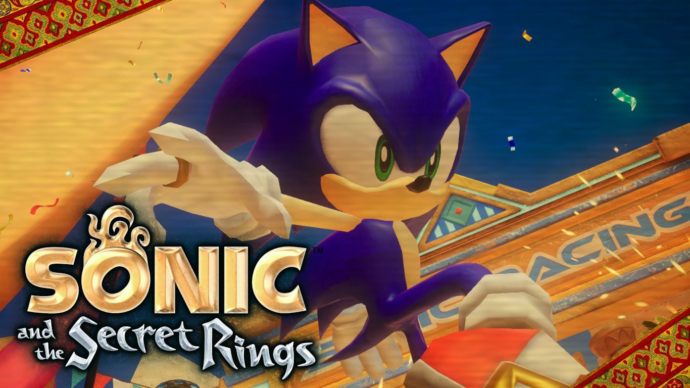 1366x768 Secret Rings Sonic (over Sonic) Mod for Sonic Racing: CrossWorlds. SR:CW Mods
