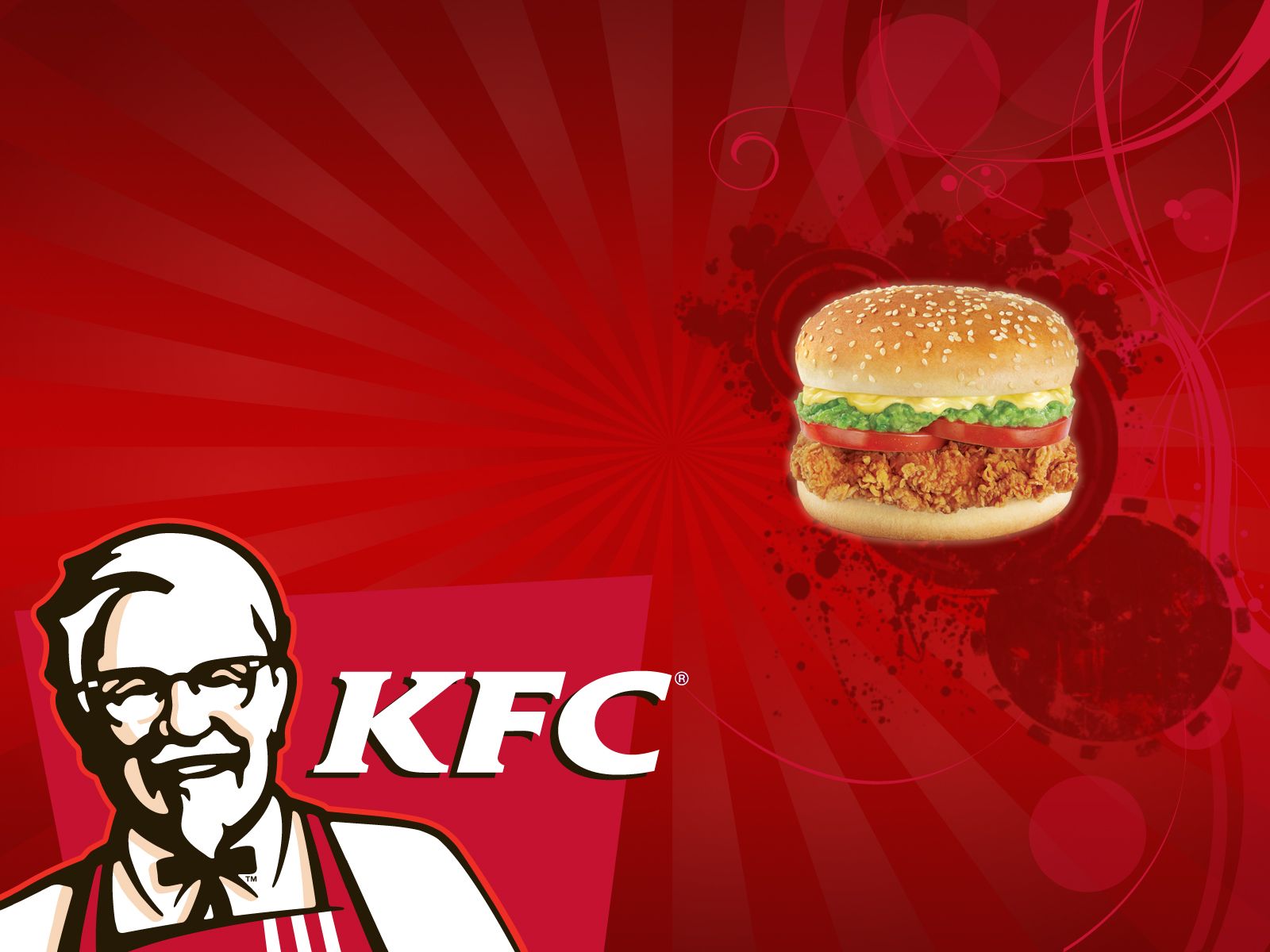 1600x1200 KFC Crispy Burger Delight