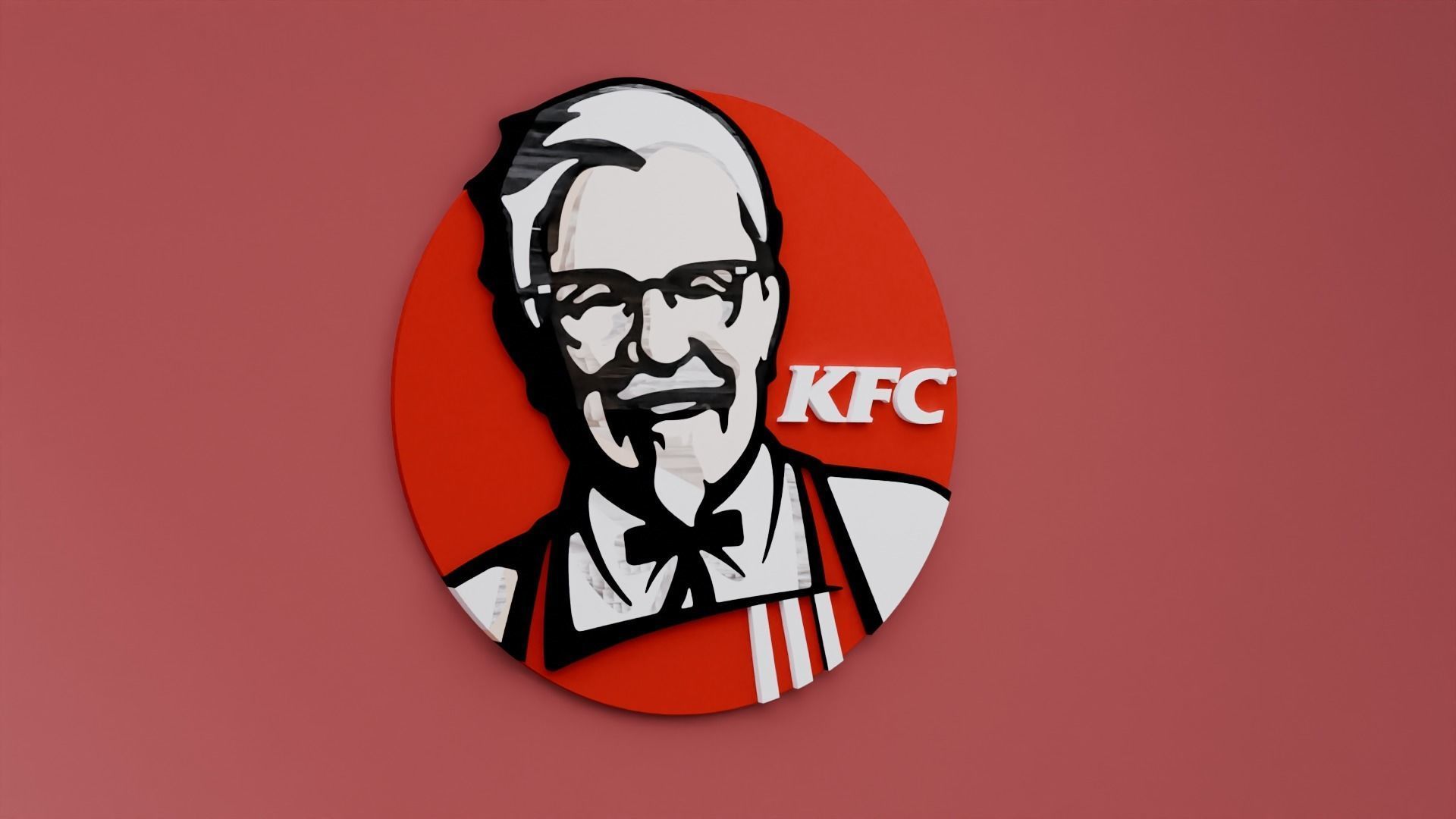 1920x1080 3D KFC LOGO 3D model